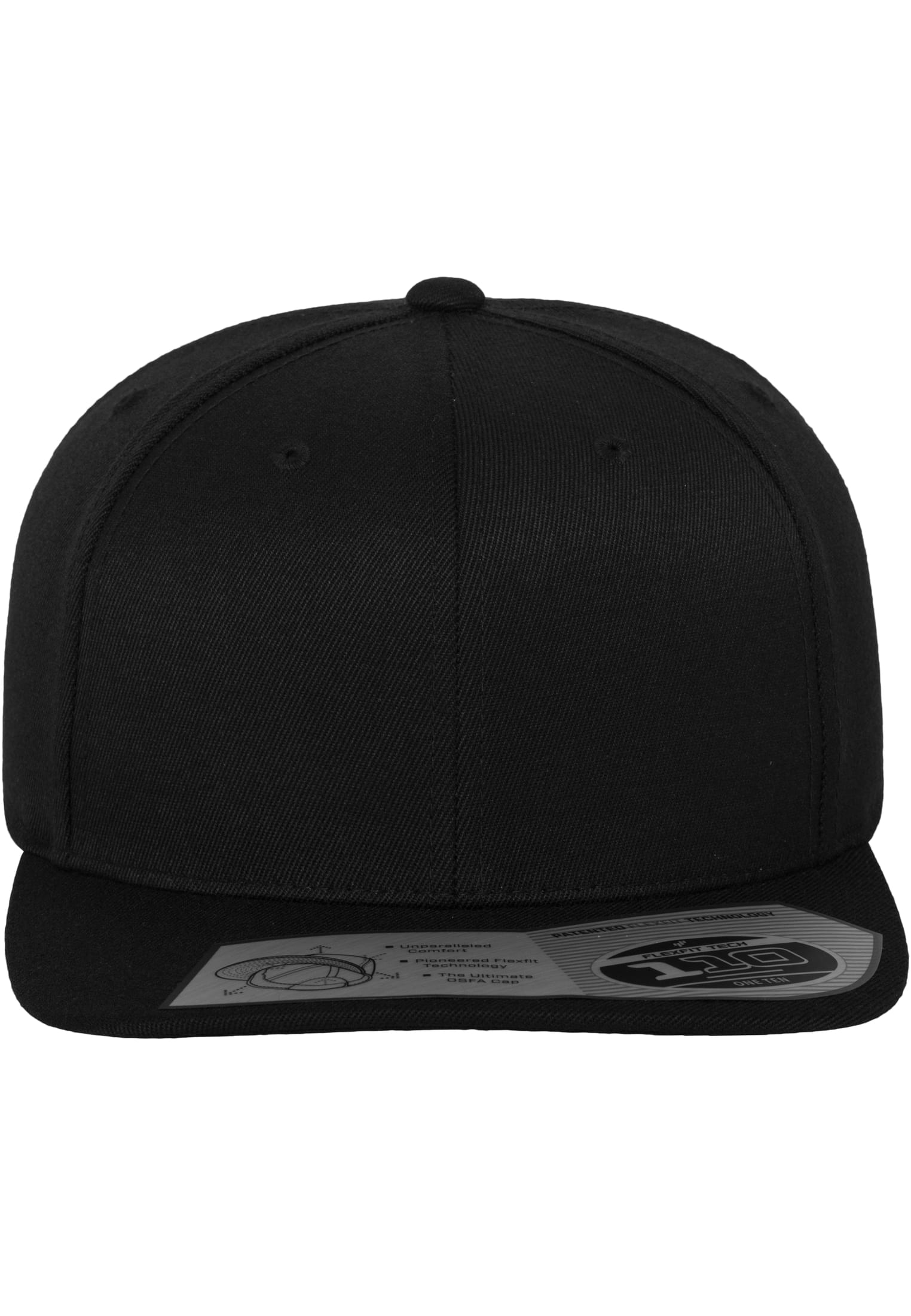 110 Fitted Snapback black | black