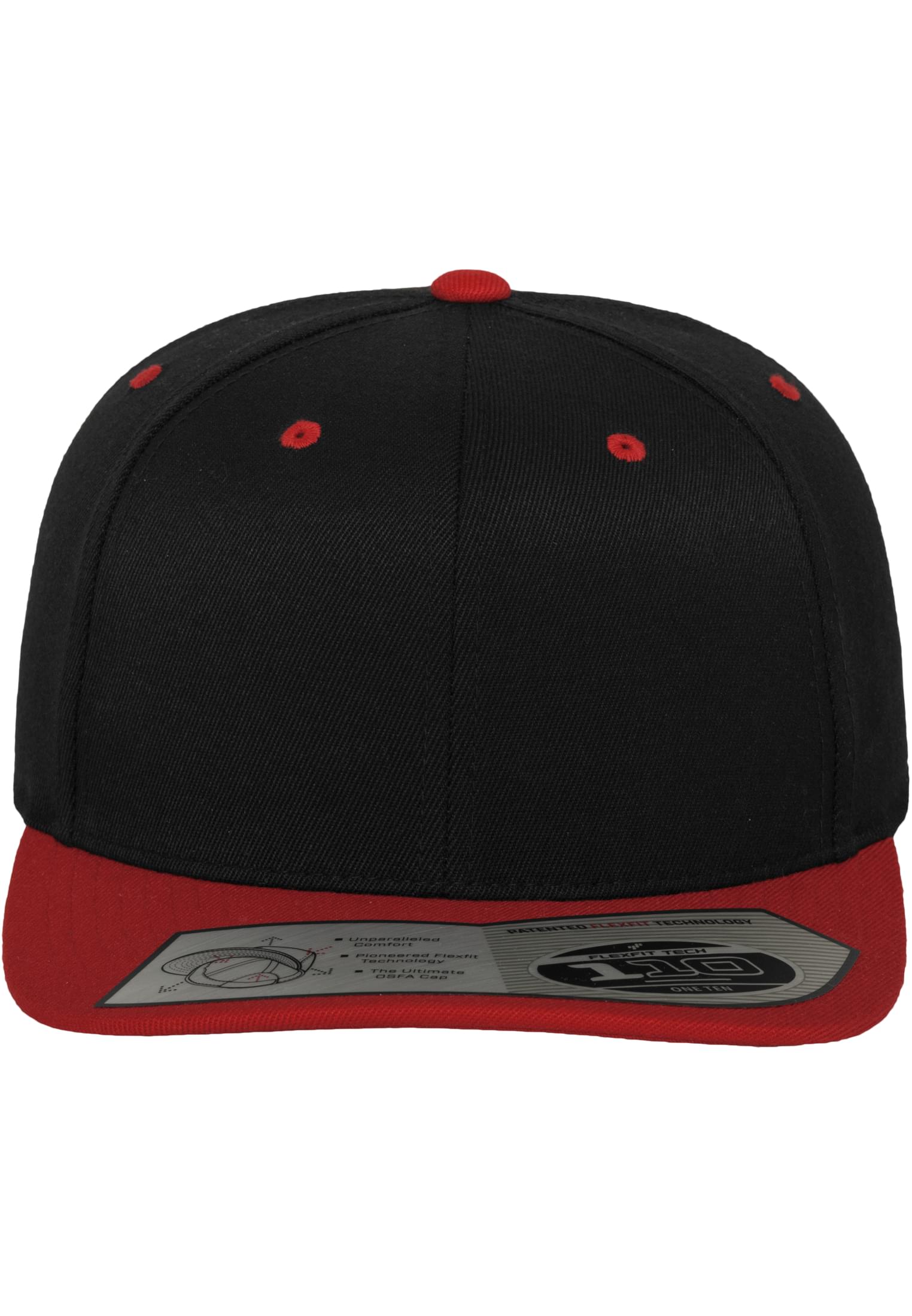 110 Fitted Snapback blk/red | blk/red