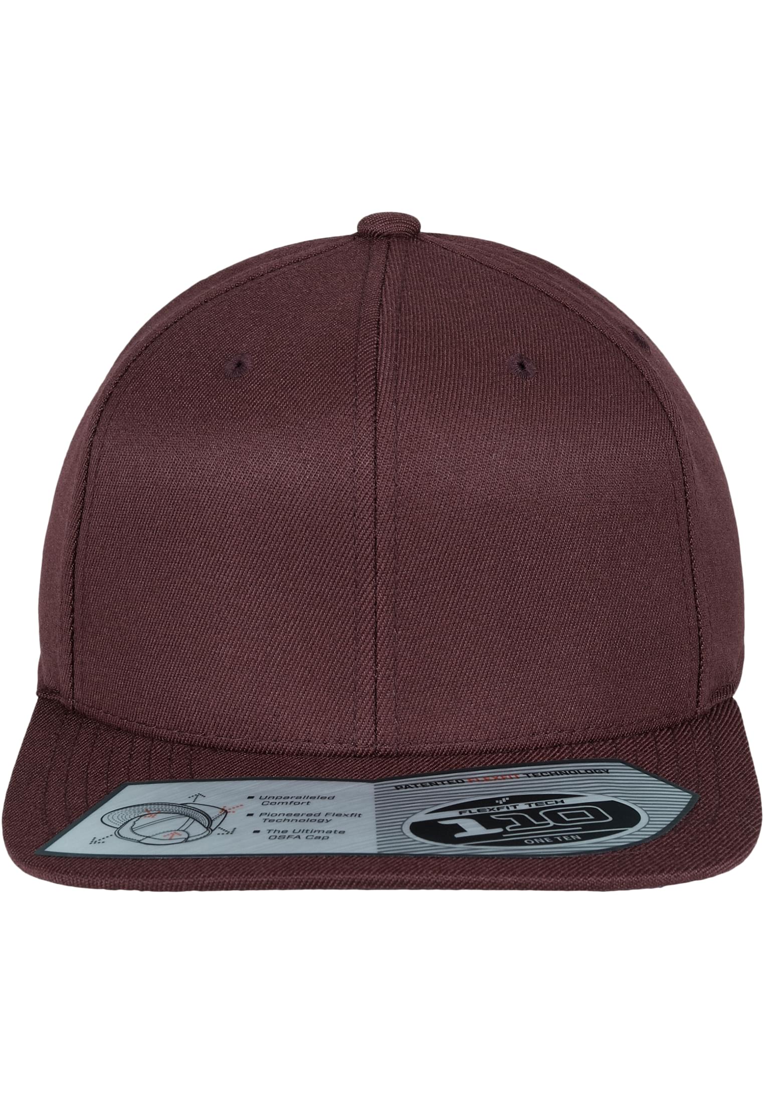 110 Fitted Snapback maroon | maroon