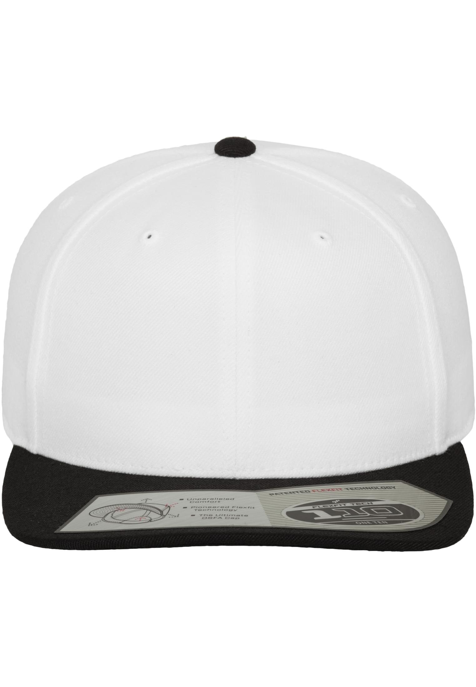 110 Fitted Snapback wht/blk | wht/blk