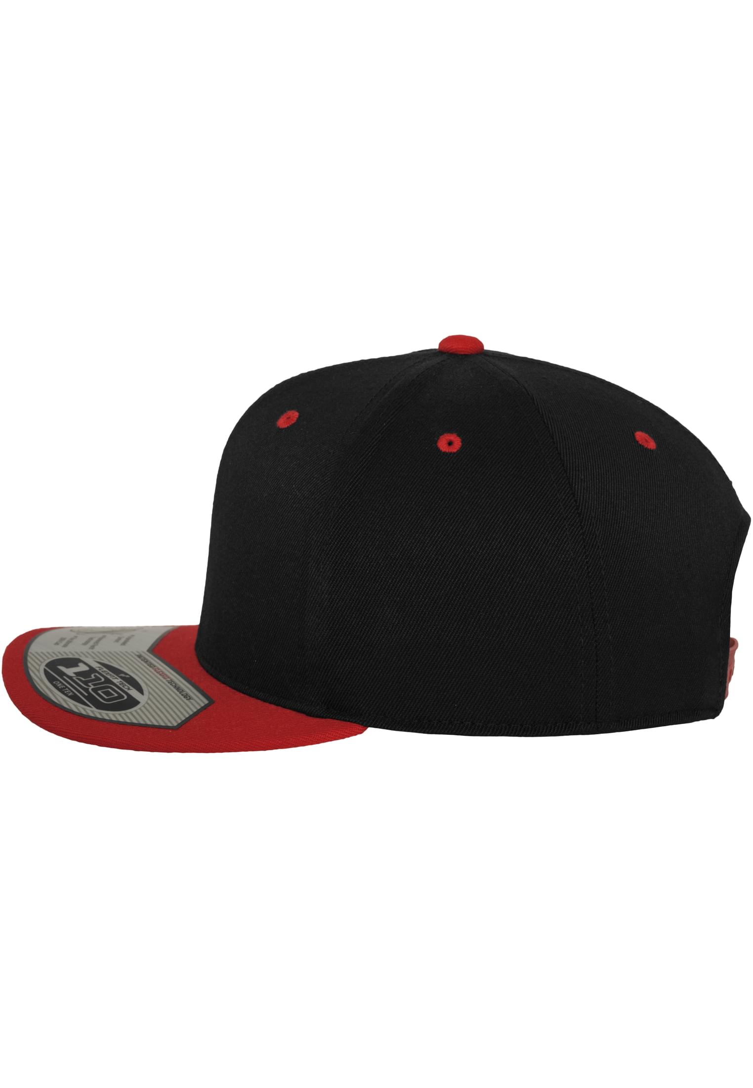 110 Fitted Snapback blk/red | blk/red