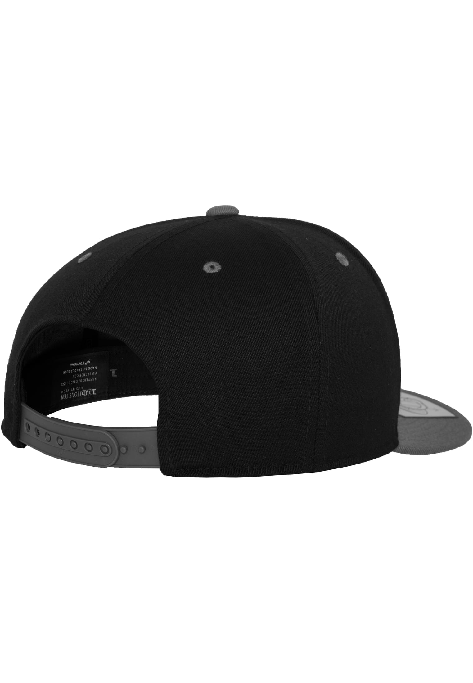 110 Fitted Snapback blk/gry | blk/gry