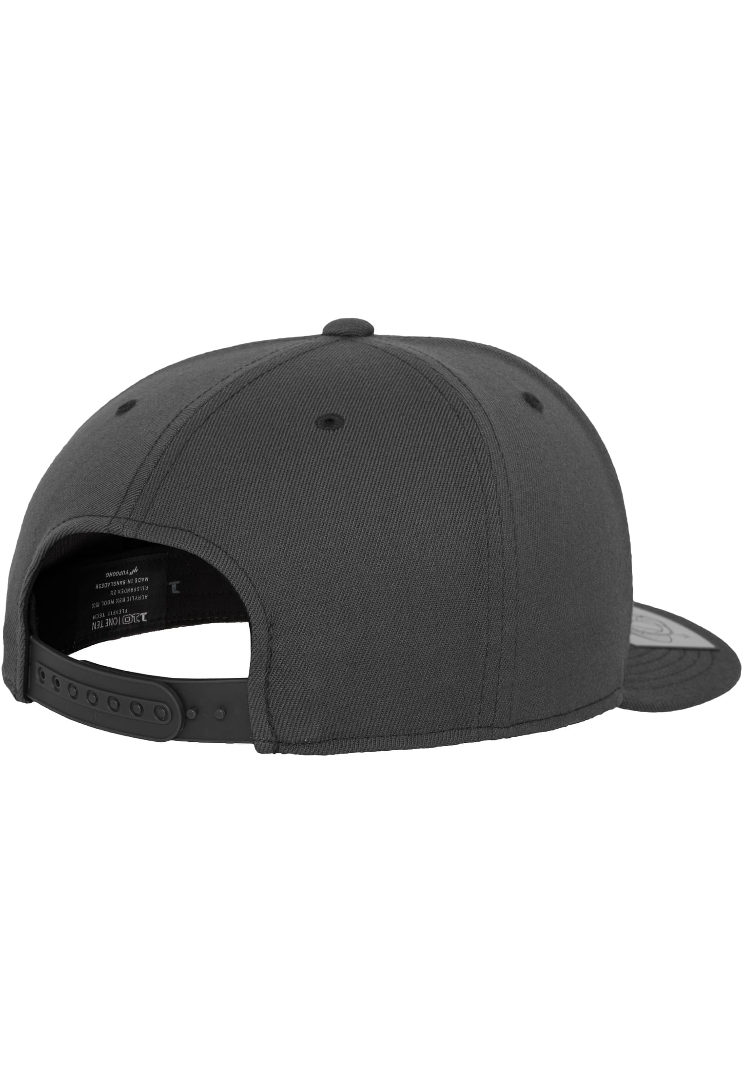 110 Fitted Snapback darkgrey | darkgrey
