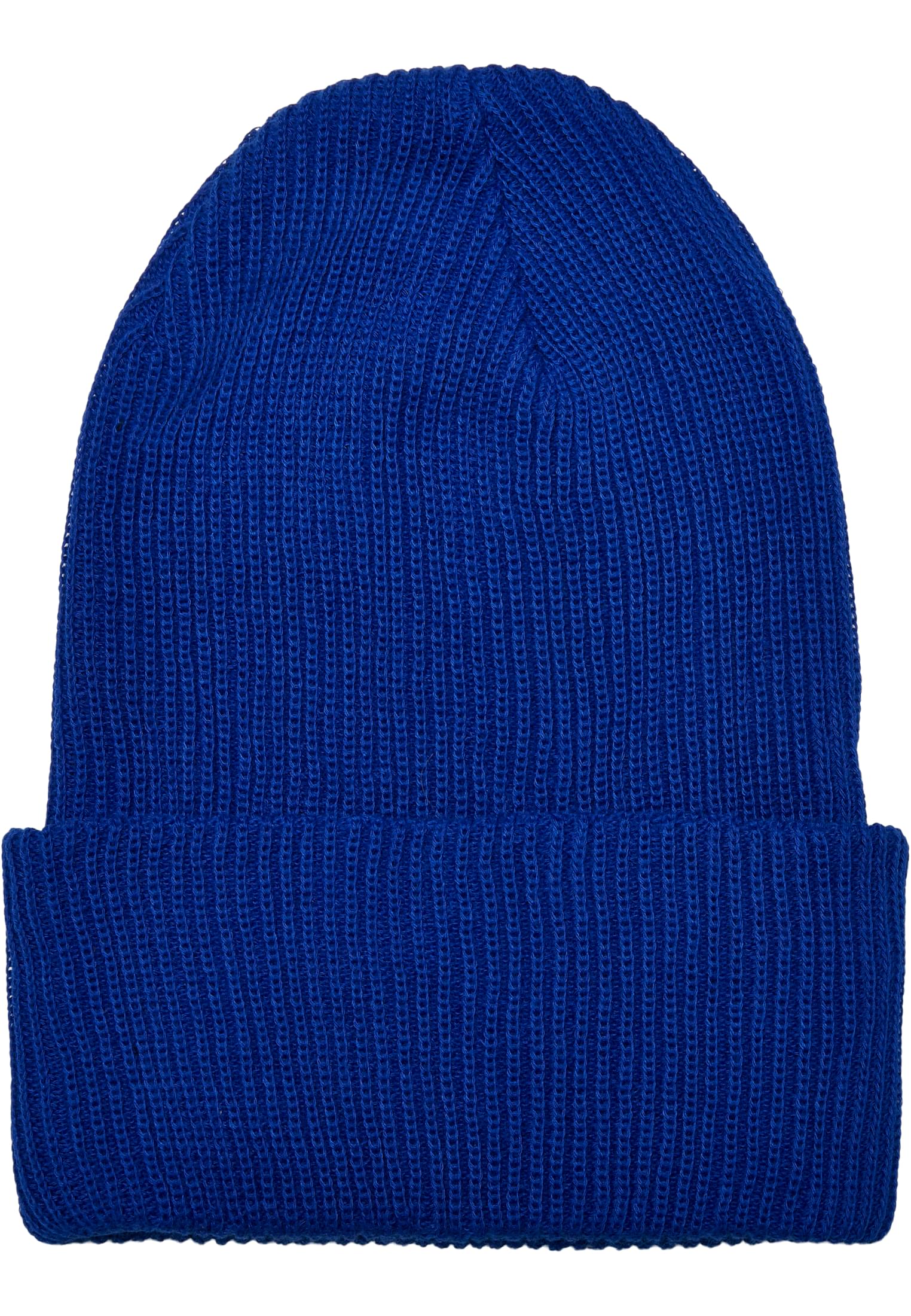 Recycled Yarn Ribbed Knit Beanie royalblue | royalblue