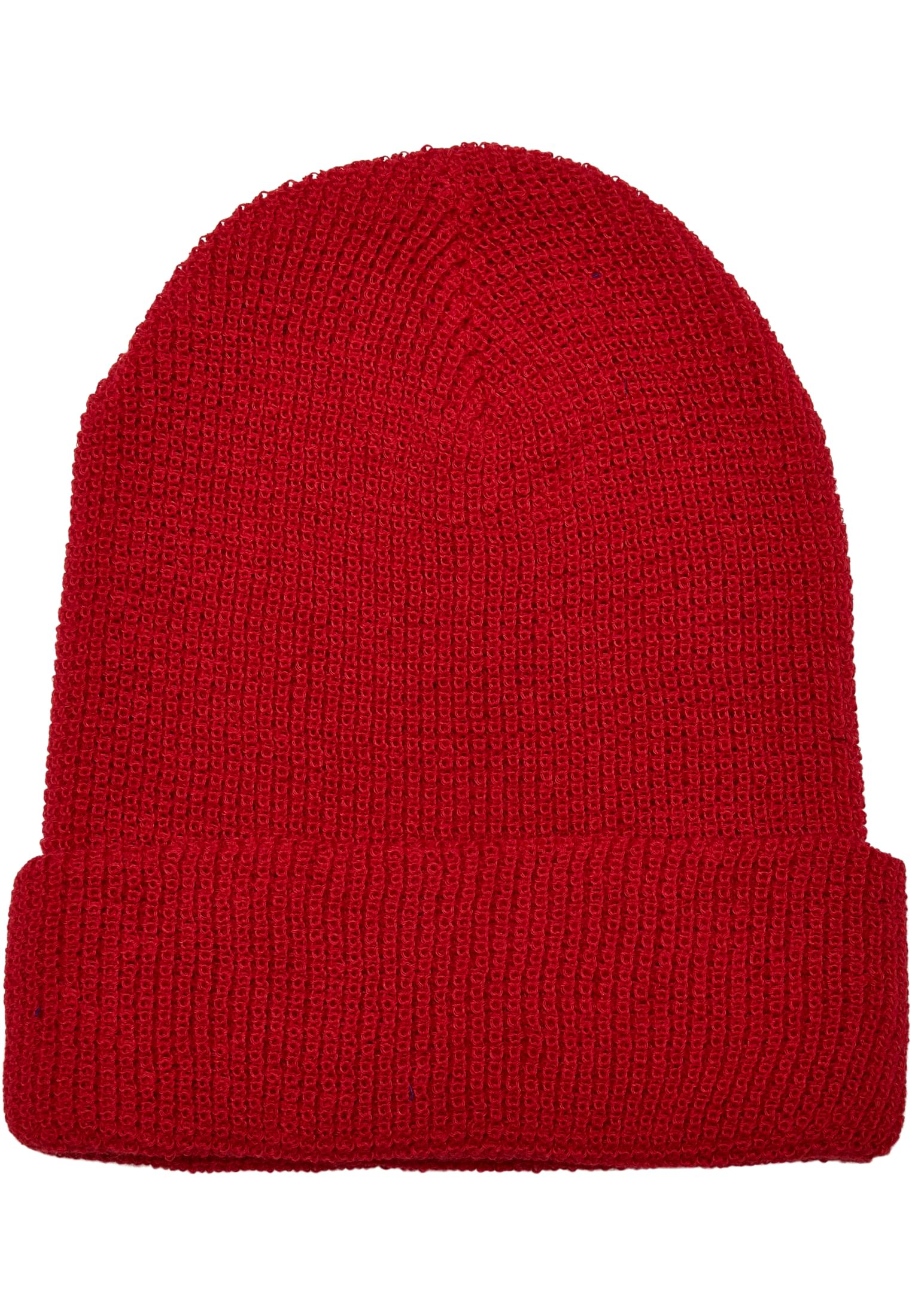 Recycled Yarn Waffle Knit Beanie red | red