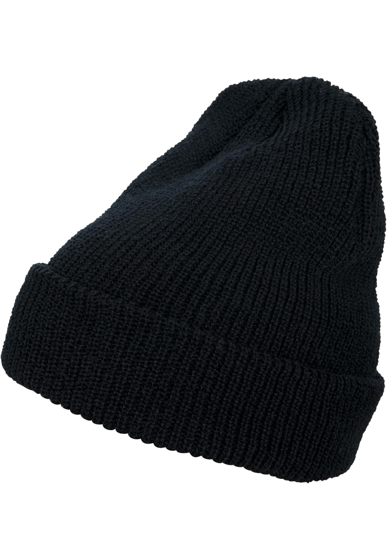 Long Knit Beanie black | black
