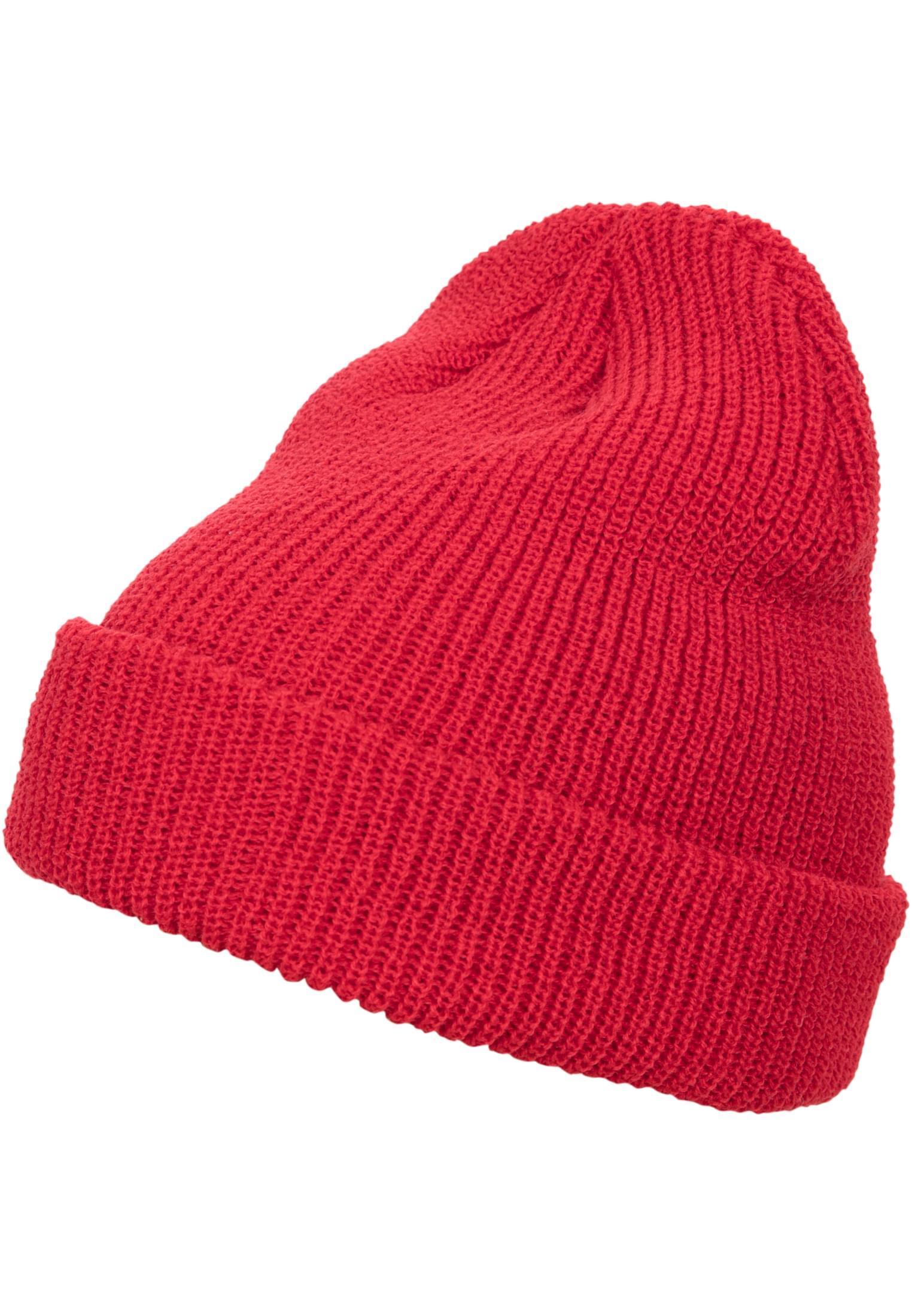 Long Knit Beanie red | red