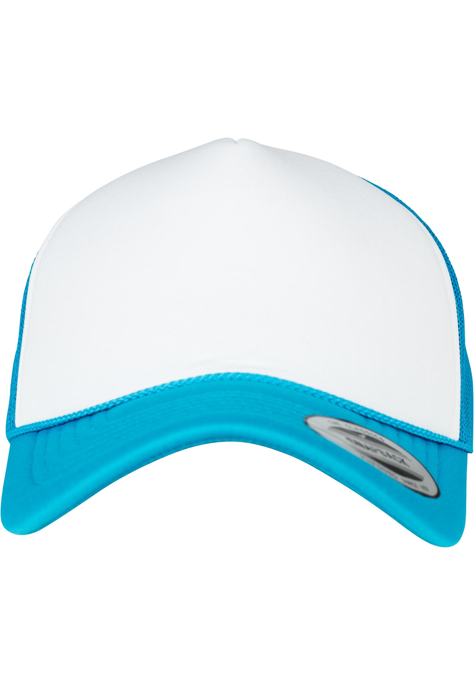 Foam Trucker Cap Curved Visor tur/wht/tur | tur/wht/tur