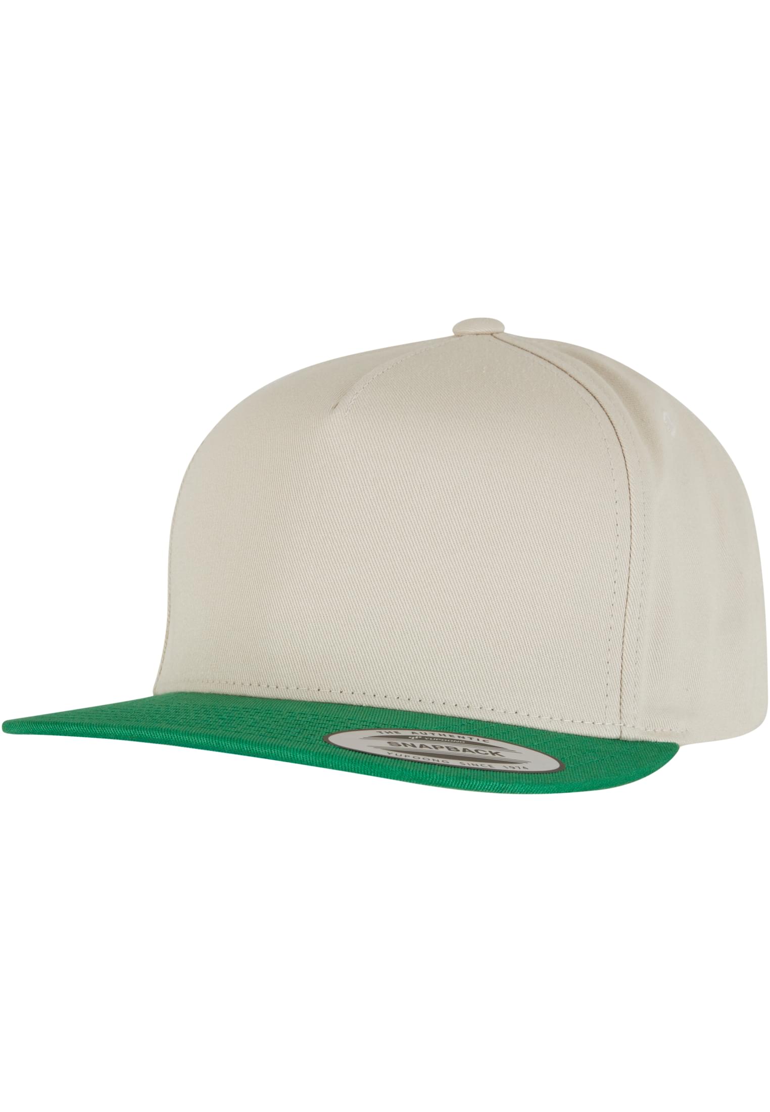 Classic 5 Panel Snapback beige/green | beige/green