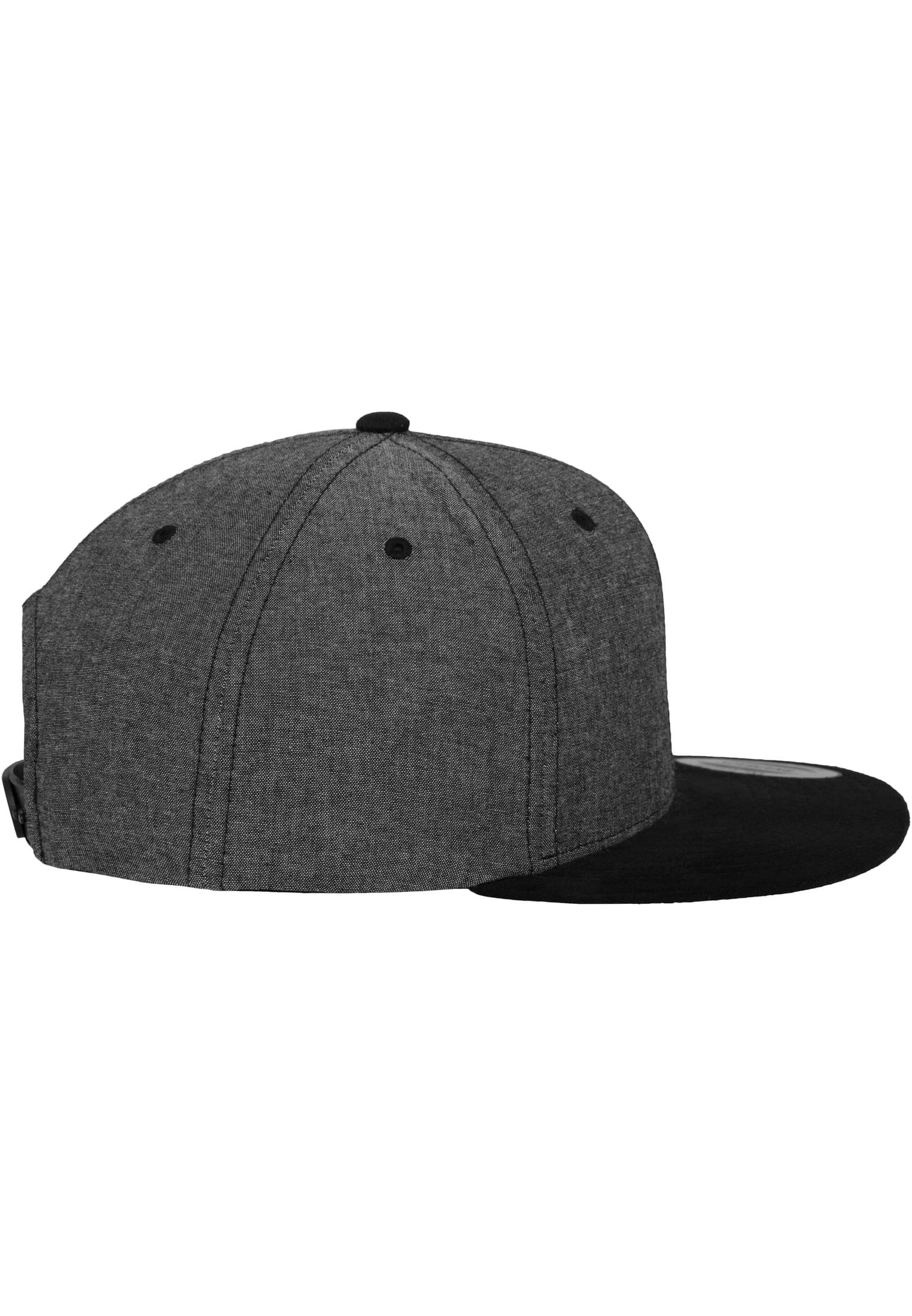 Chambray-Suede Snapback blk/blk | blk/blk