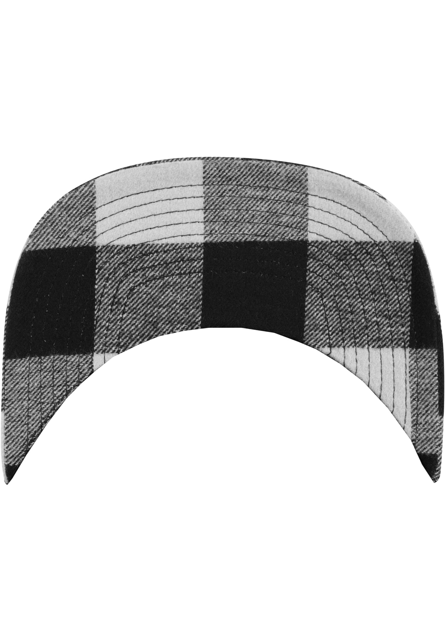 Checked Flanell Peak Snapback blk/wht | blk/wht