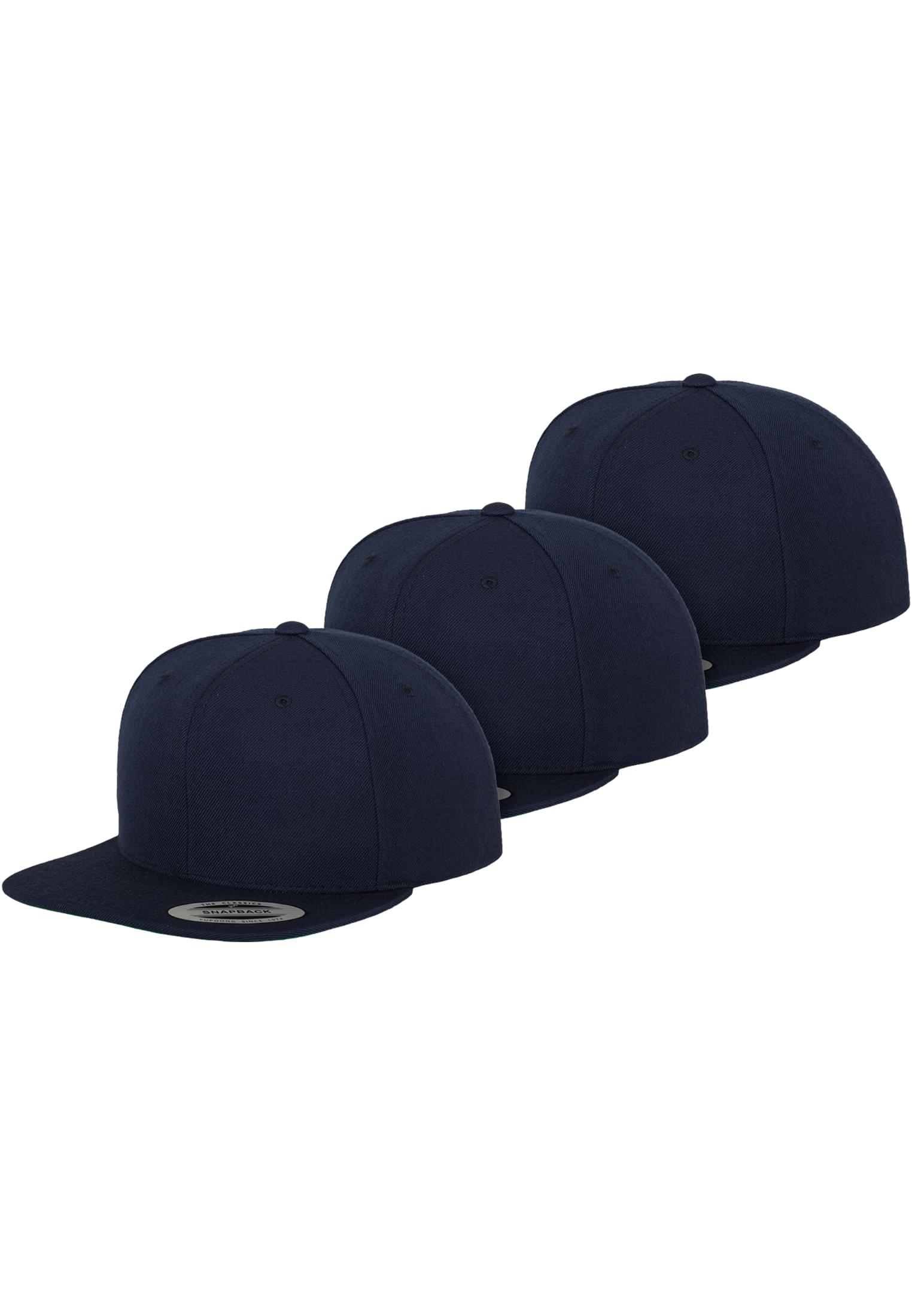 Classic Snapback 3-Pack navy+navy+navy | navy+navy+navy