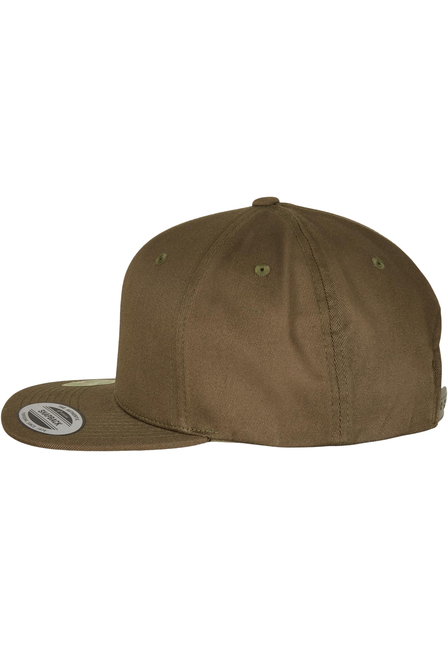 Organic Cotton Snapback burnt olive | burnt olive