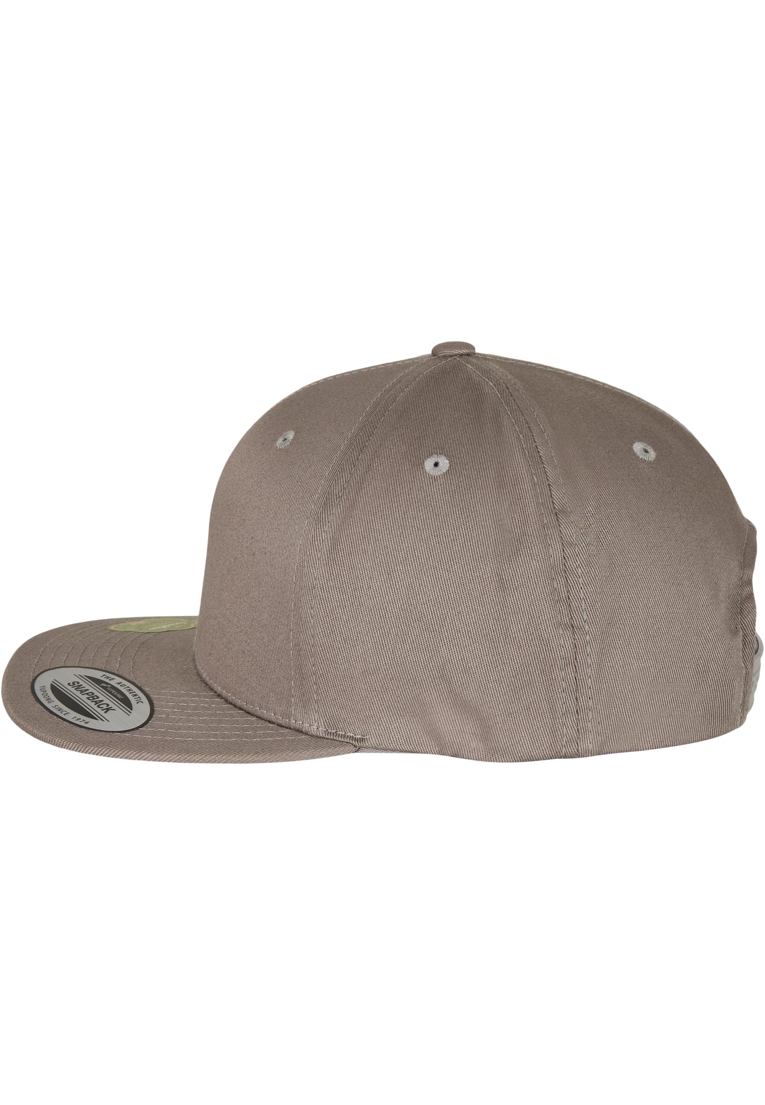 Organic Cotton Snapback pale grey | pale grey