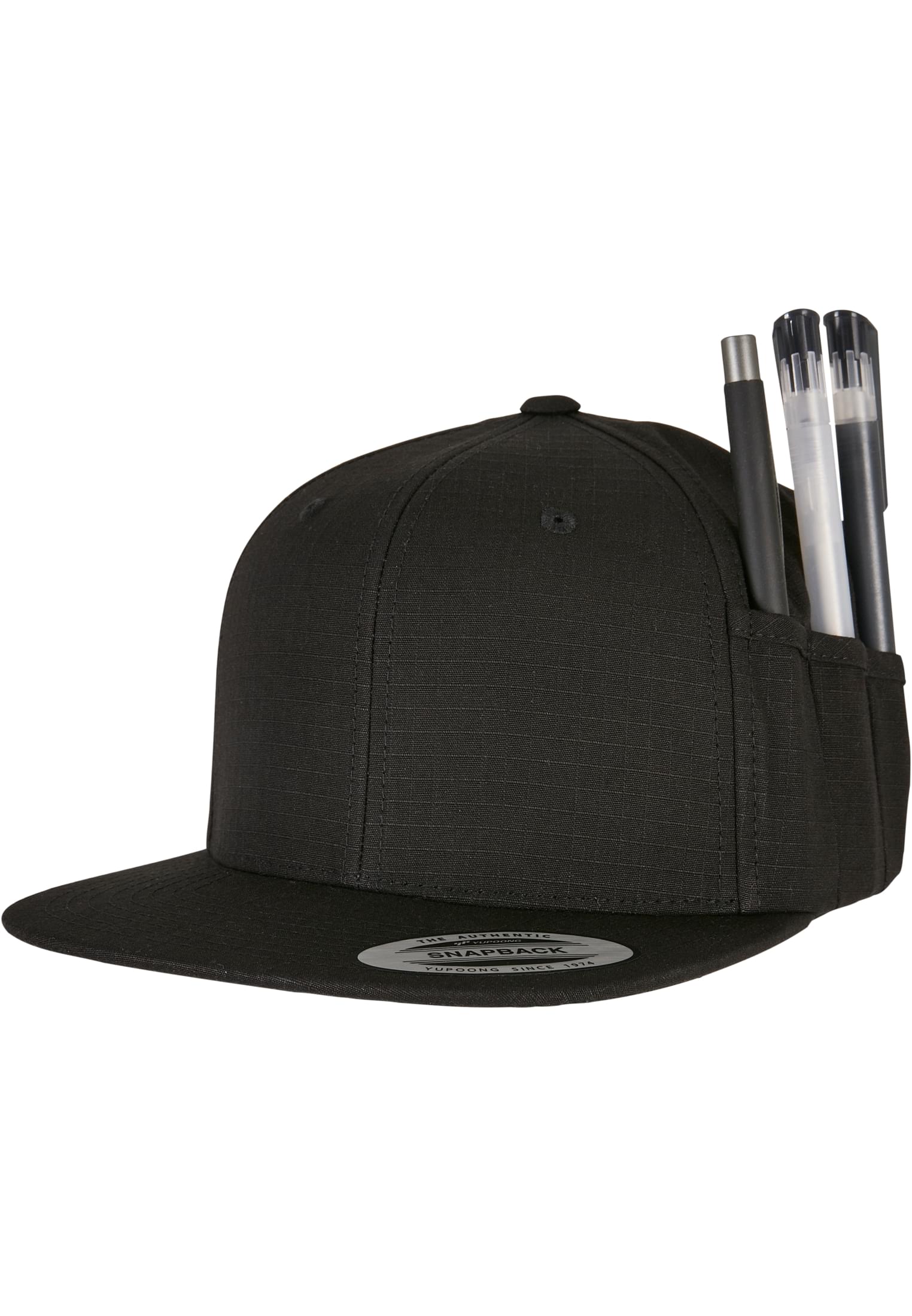 Pencil Holder Snapback Cap black | black