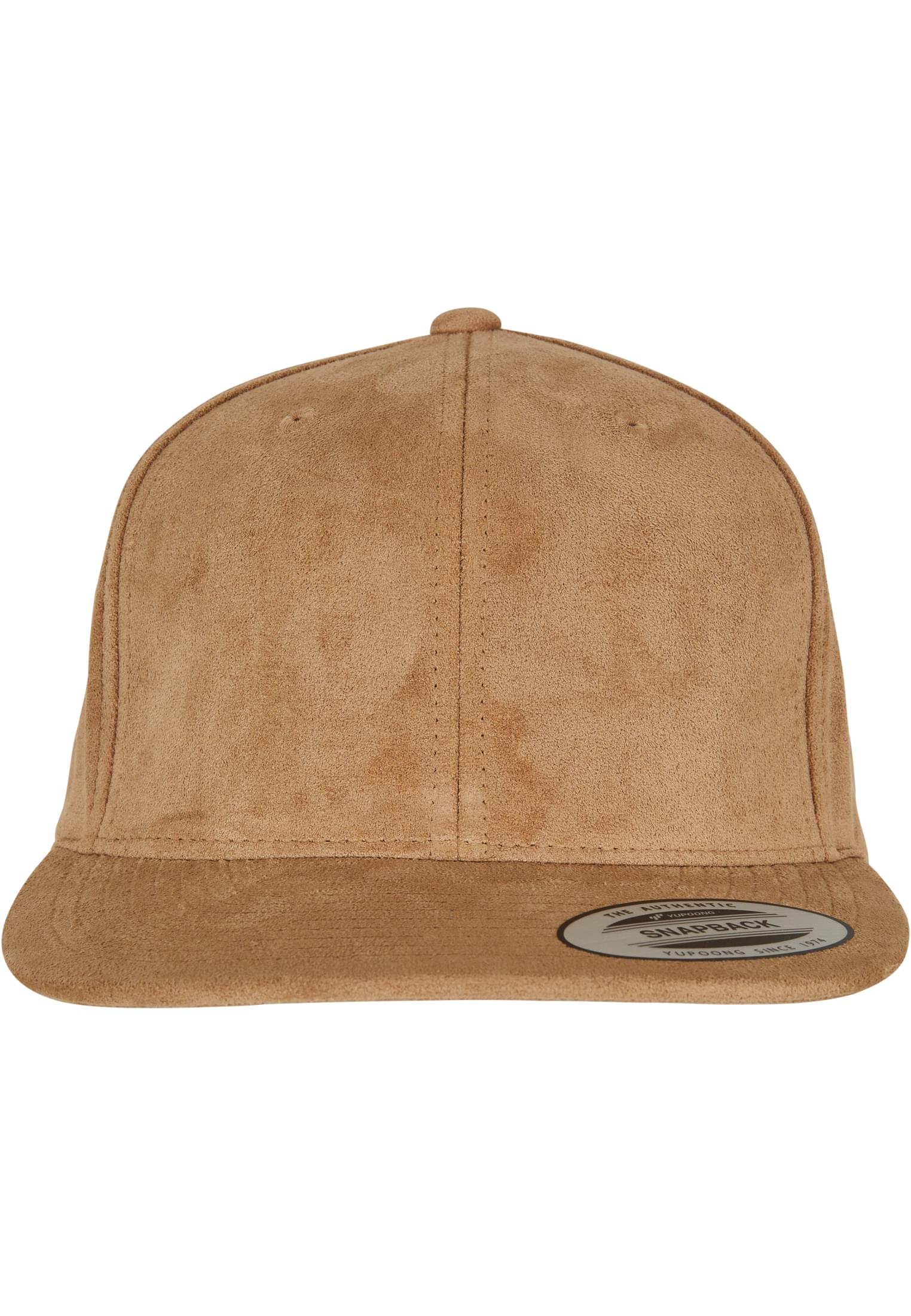 Suede Leather Snapback khaki | khaki