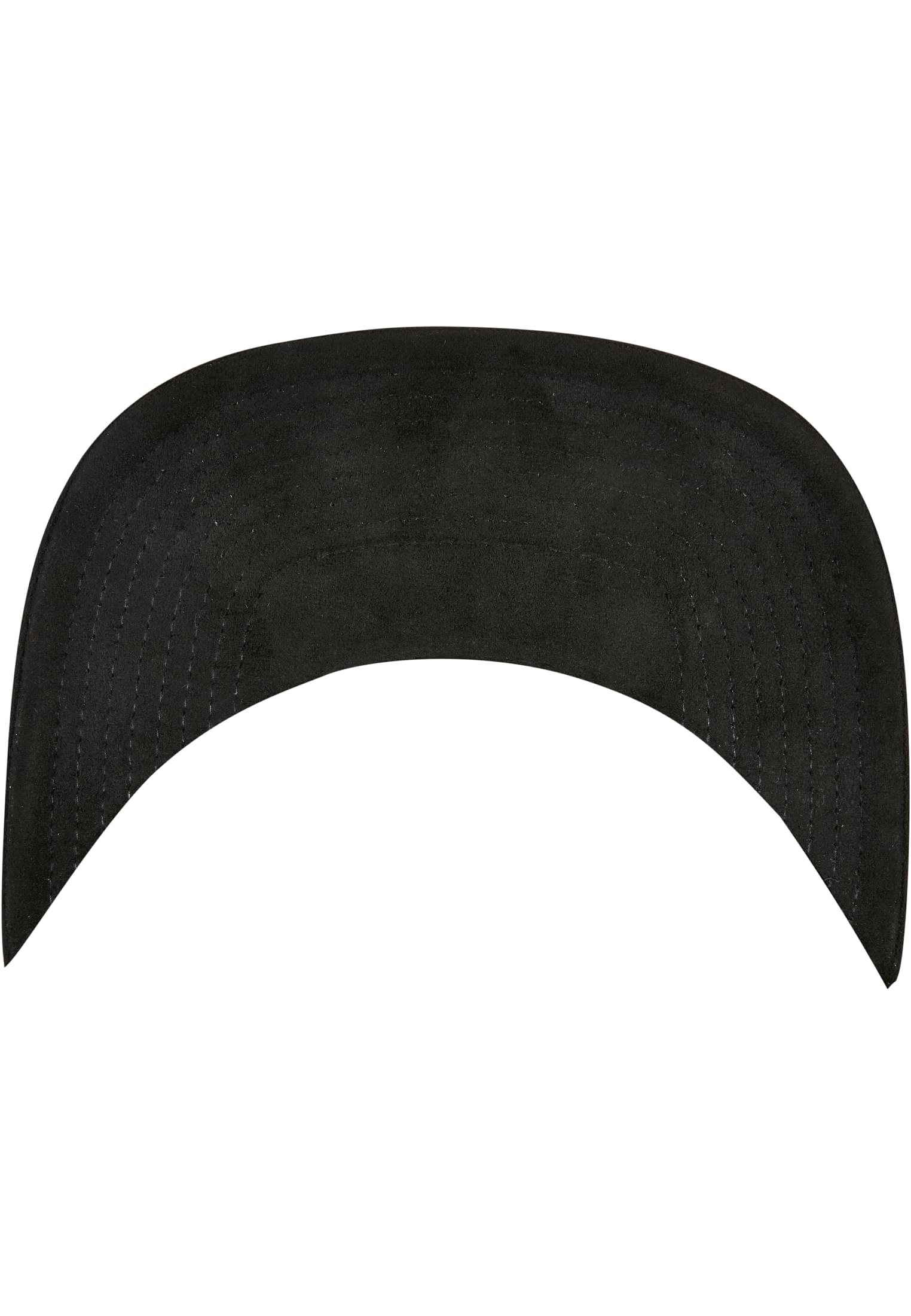 Suede Leather Snapback black | black