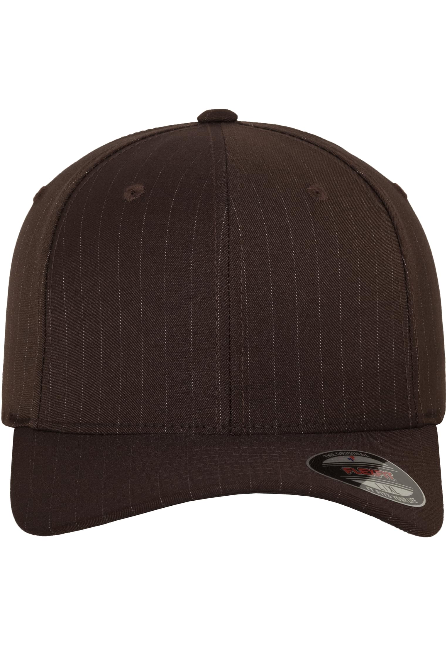 Flexfit Pinstripe bro/wht | bro/wht