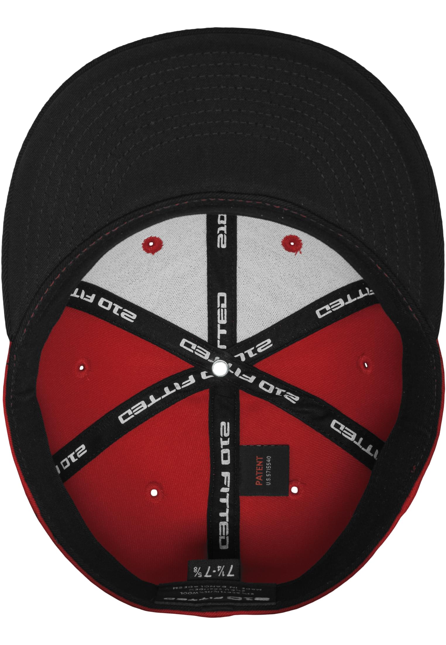 Premium 210 Fitted 2-Tone red/blk | red/blk