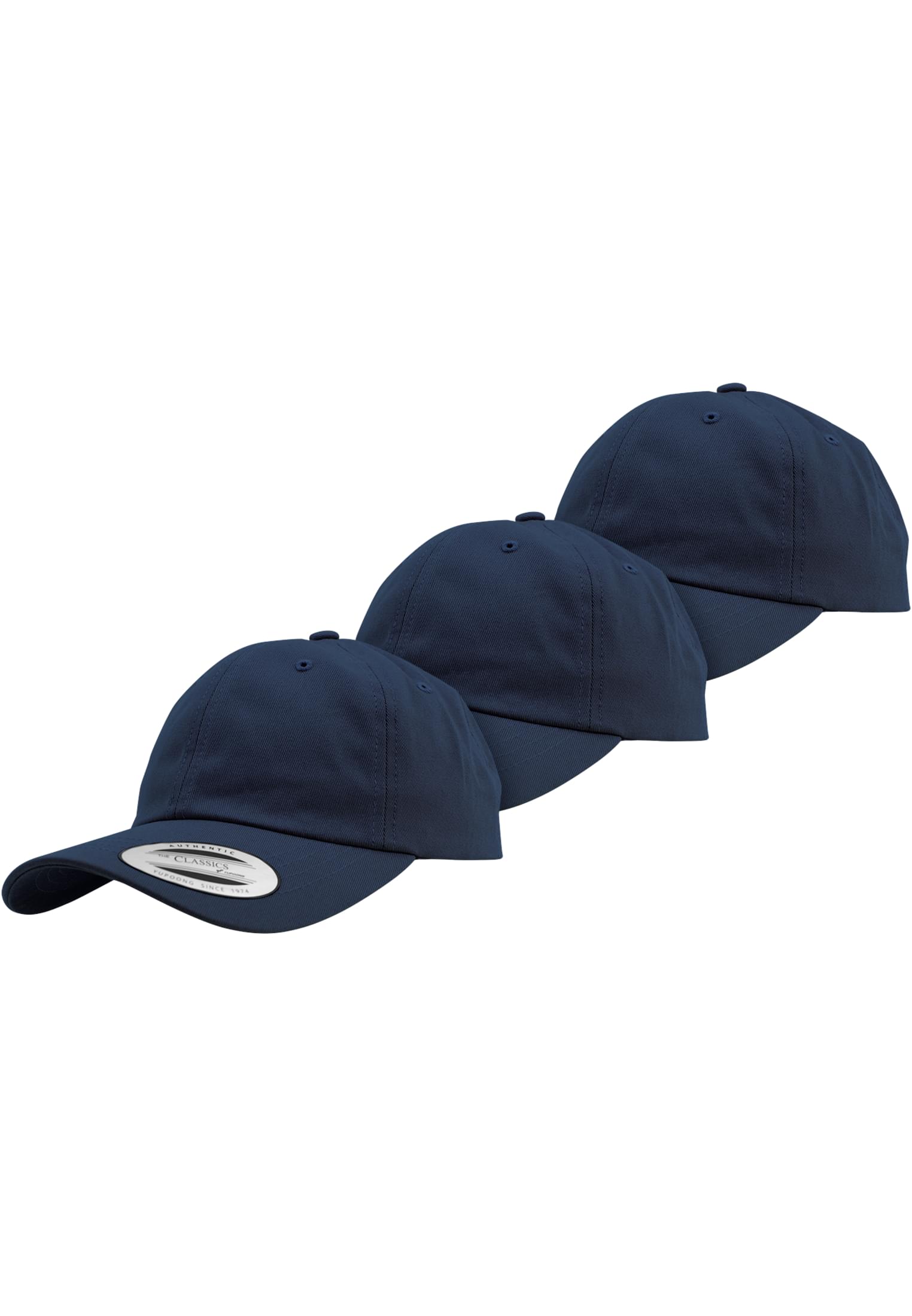 Low Profile Cotton Twill 3-Pack navy+navy+navy | navy+navy+navy