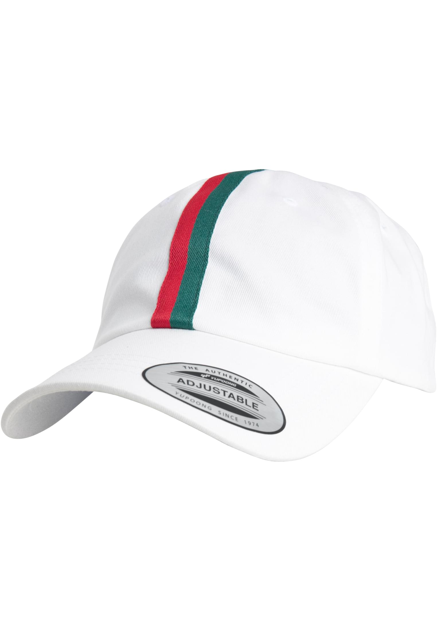 Stripe Dad Hat white/firered/green | white/firered/green