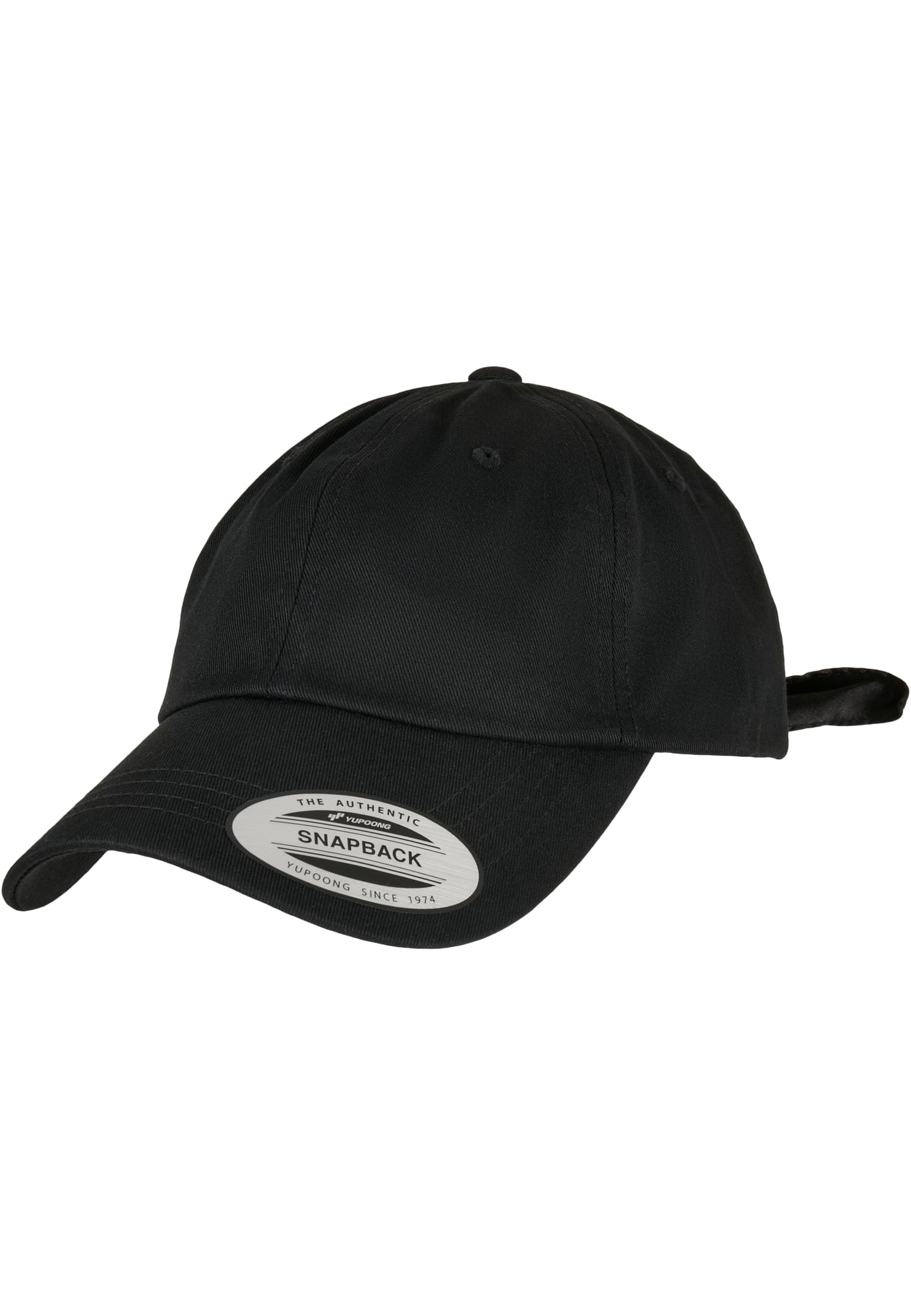Satin Bow Dad Cap black | black