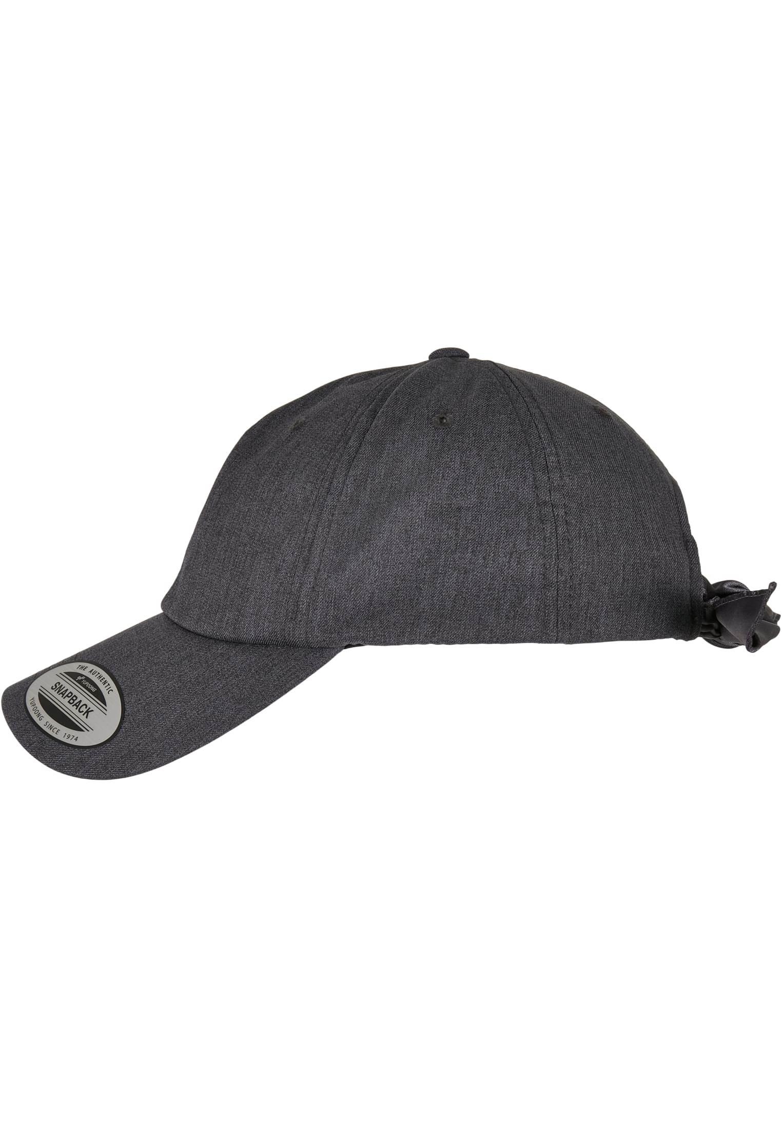 Satin Bow Dad Cap darkgrey | darkgrey