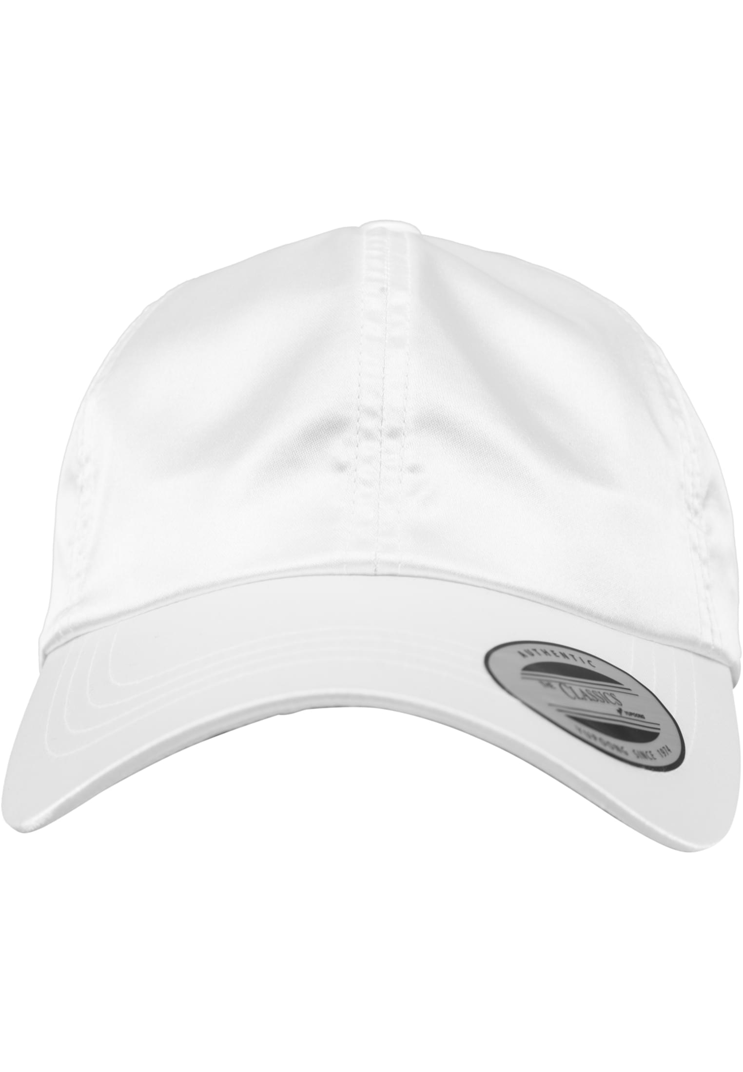 Low Profile Satin Cap white | white