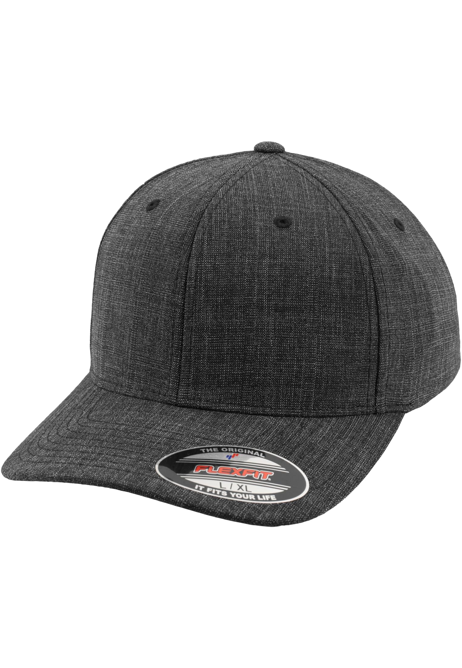 Fine Melange Flexfit black | black
