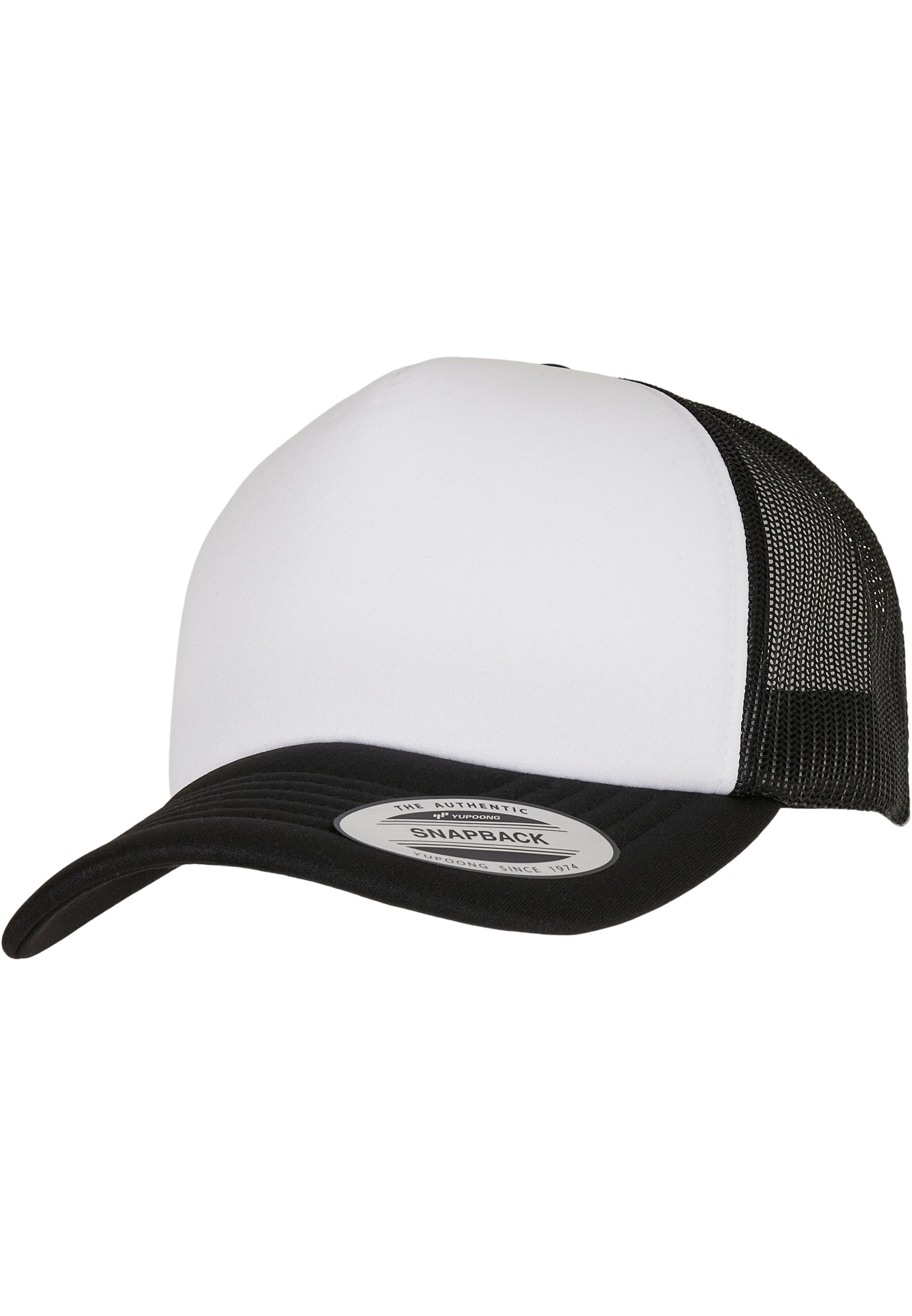 YP Classics® Curved Foam Trucker Cap – White Front black/white/black | black/white/black