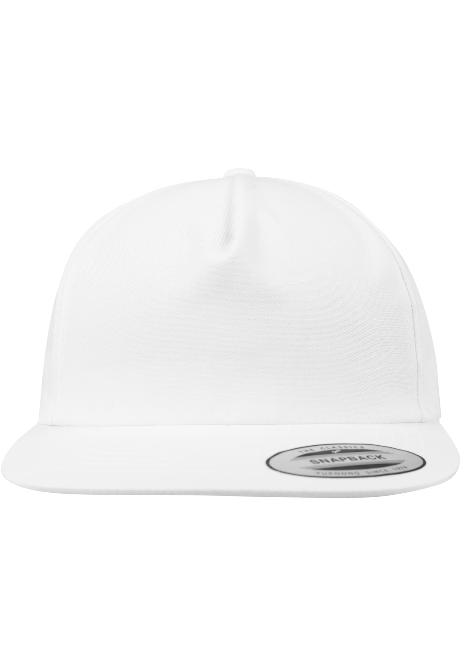 Unstructured 5-Panel Snapback white | white
