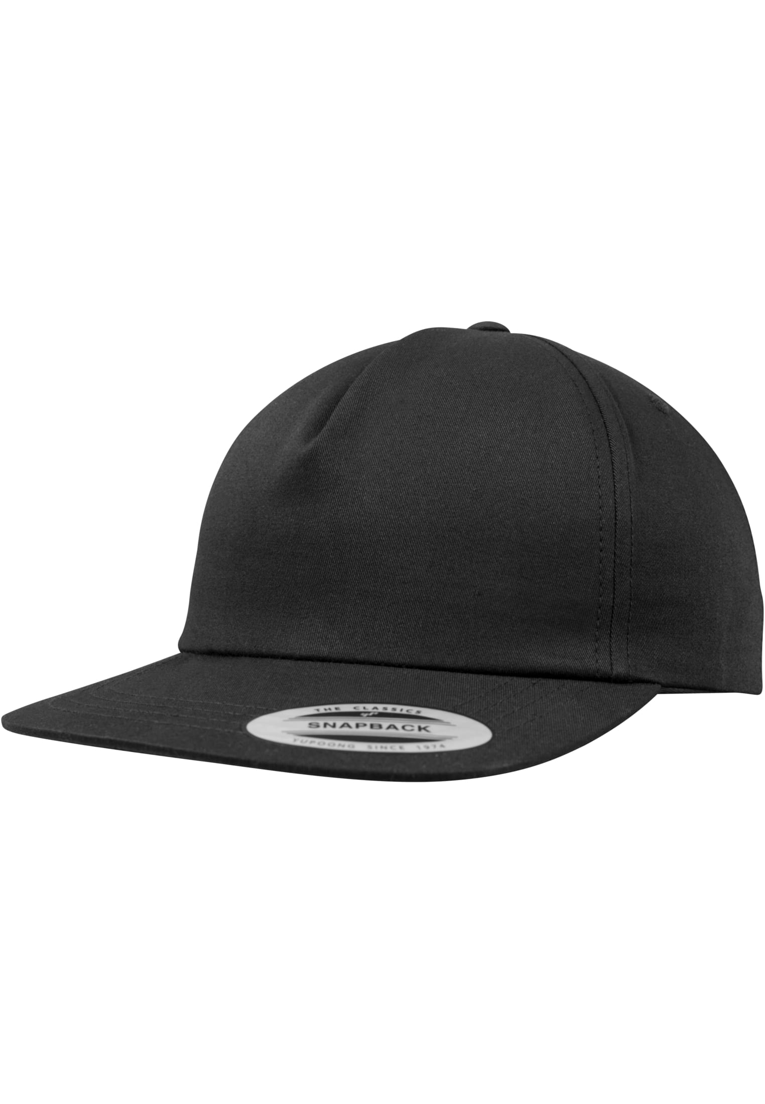 Unstructured 5-Panel Snapback black | black