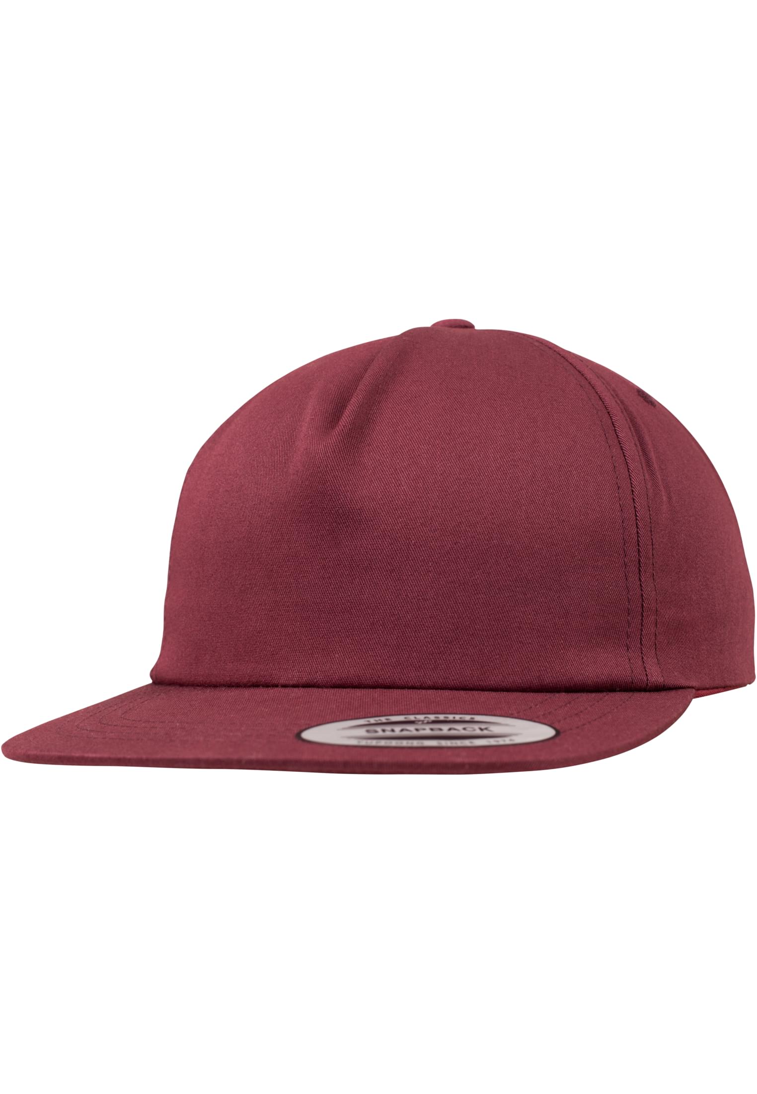 Unstructured 5-Panel Snapback maroon | maroon