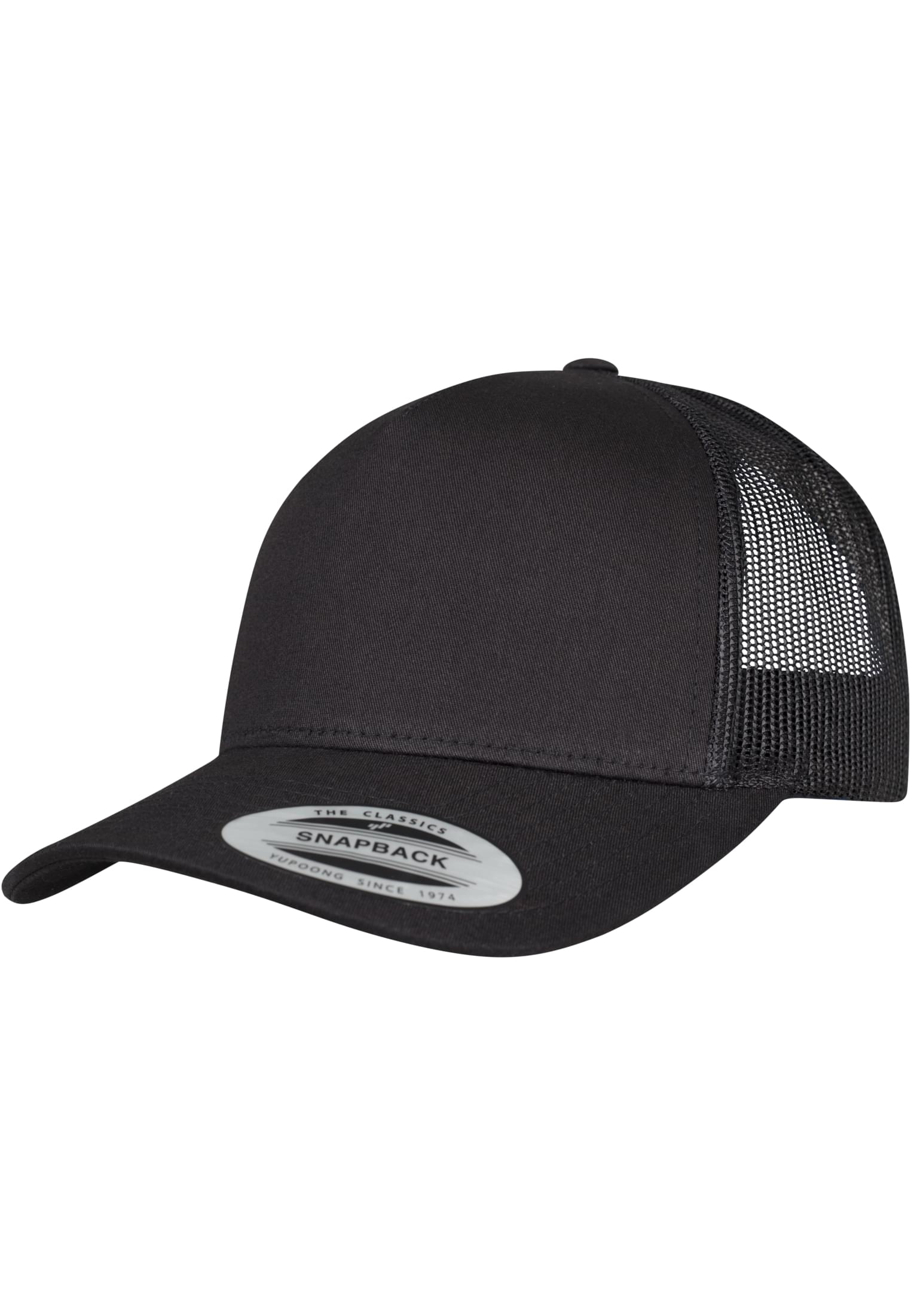 5-Panel Retro Trucker Cap black | black