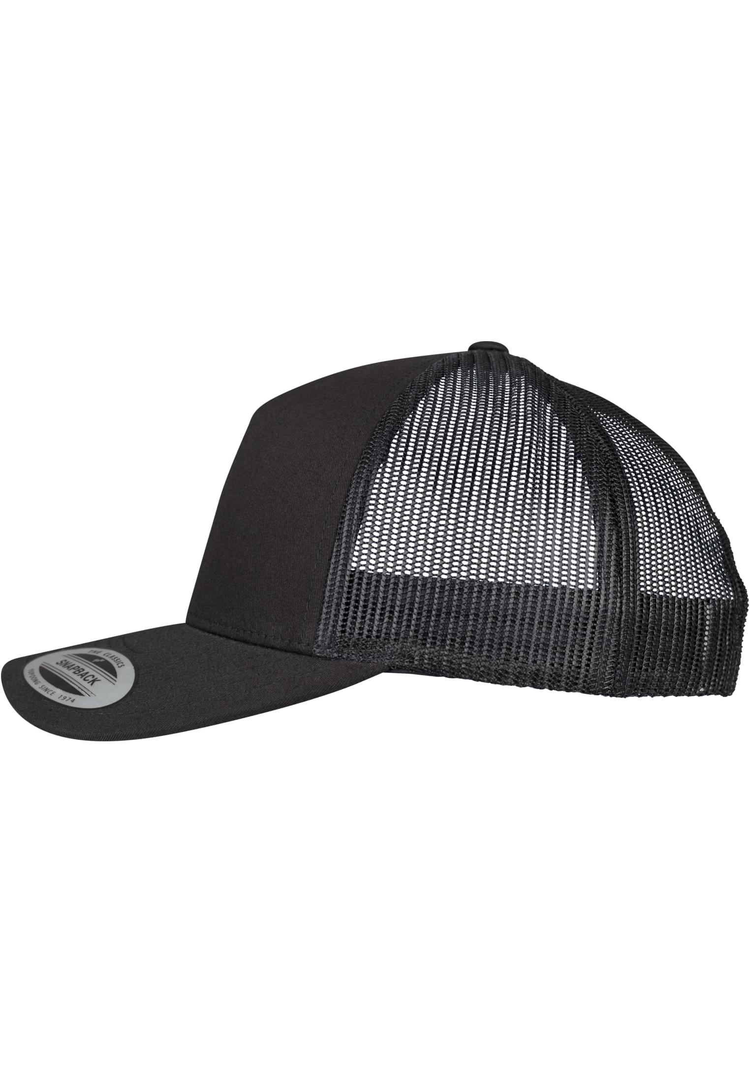 5-Panel Retro Trucker Cap black | black