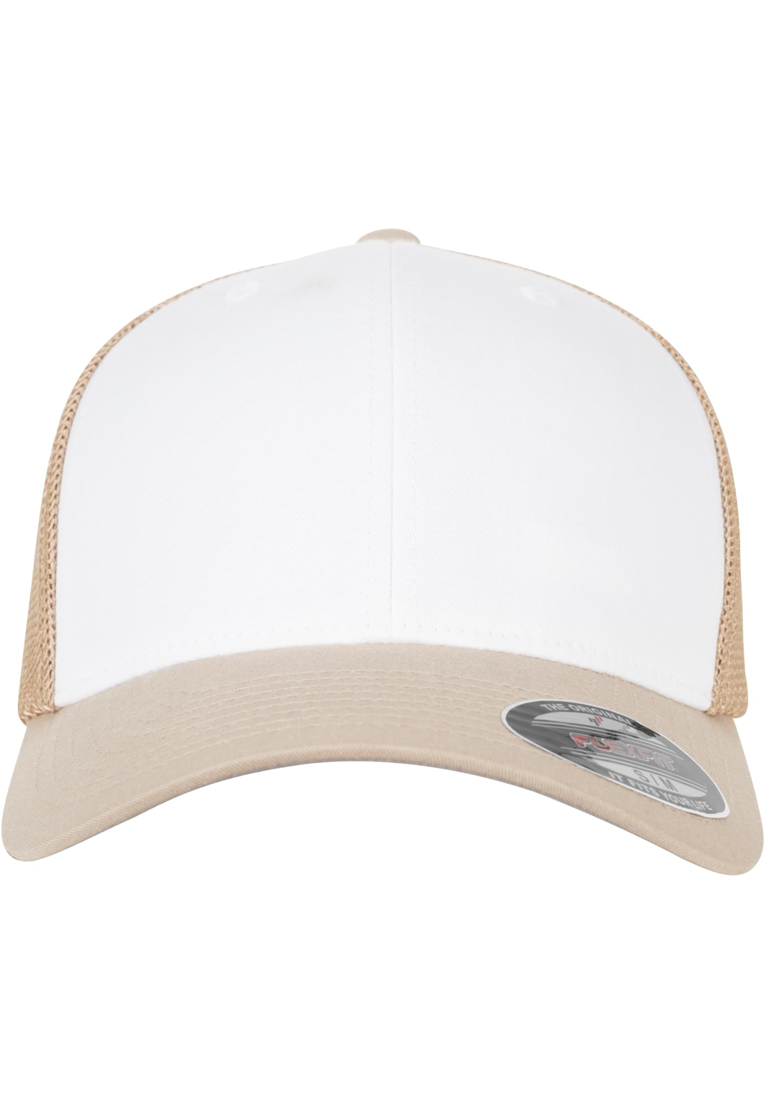 Flexfit Mesh Colored Front khaki/white/khaki | khaki/white/khaki