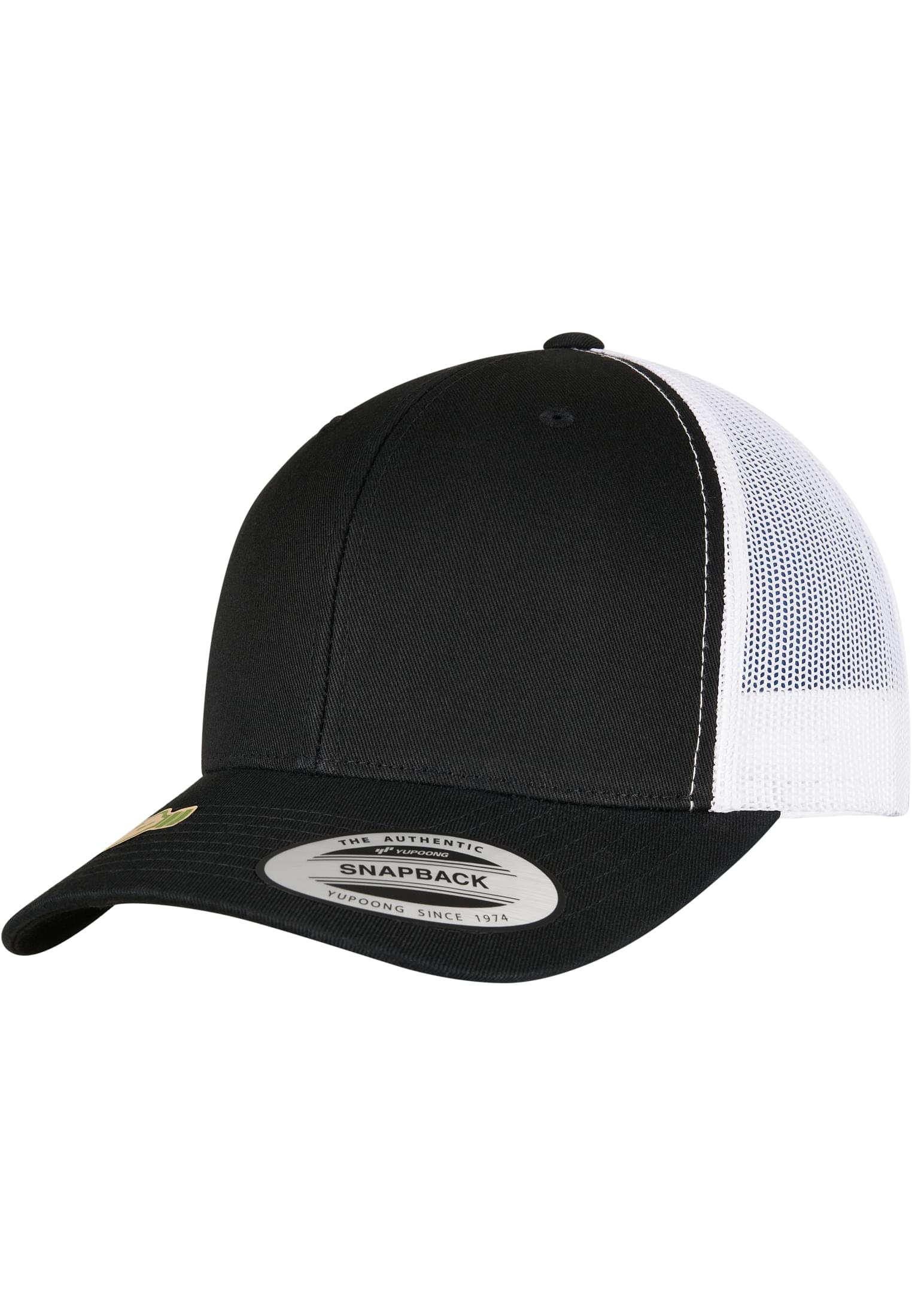 YP CLASSICS RECYCLED RETRO TRUCKER CAP 2-TONE blk/wht | blk/wht