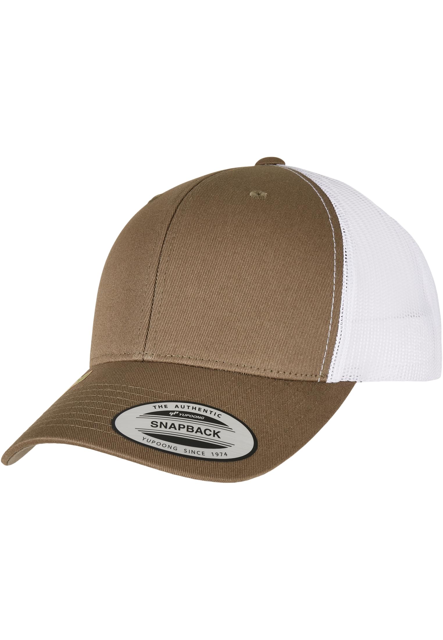 YP CLASSICS RECYCLED RETRO TRUCKER CAP 2-TONE olive/white | olive/white