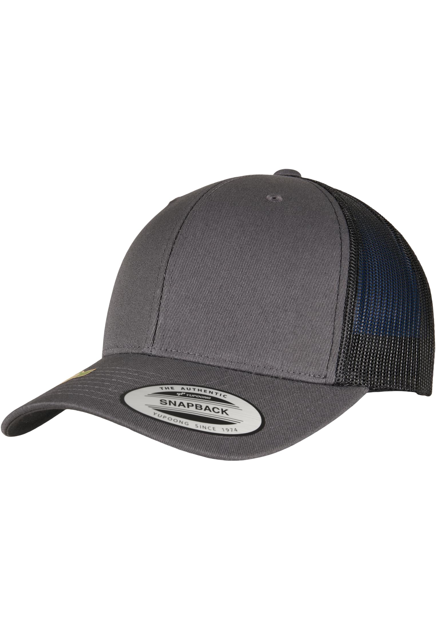 YP CLASSICS RECYCLED RETRO TRUCKER CAP 2-TONE charcoal/black | charcoal/black
