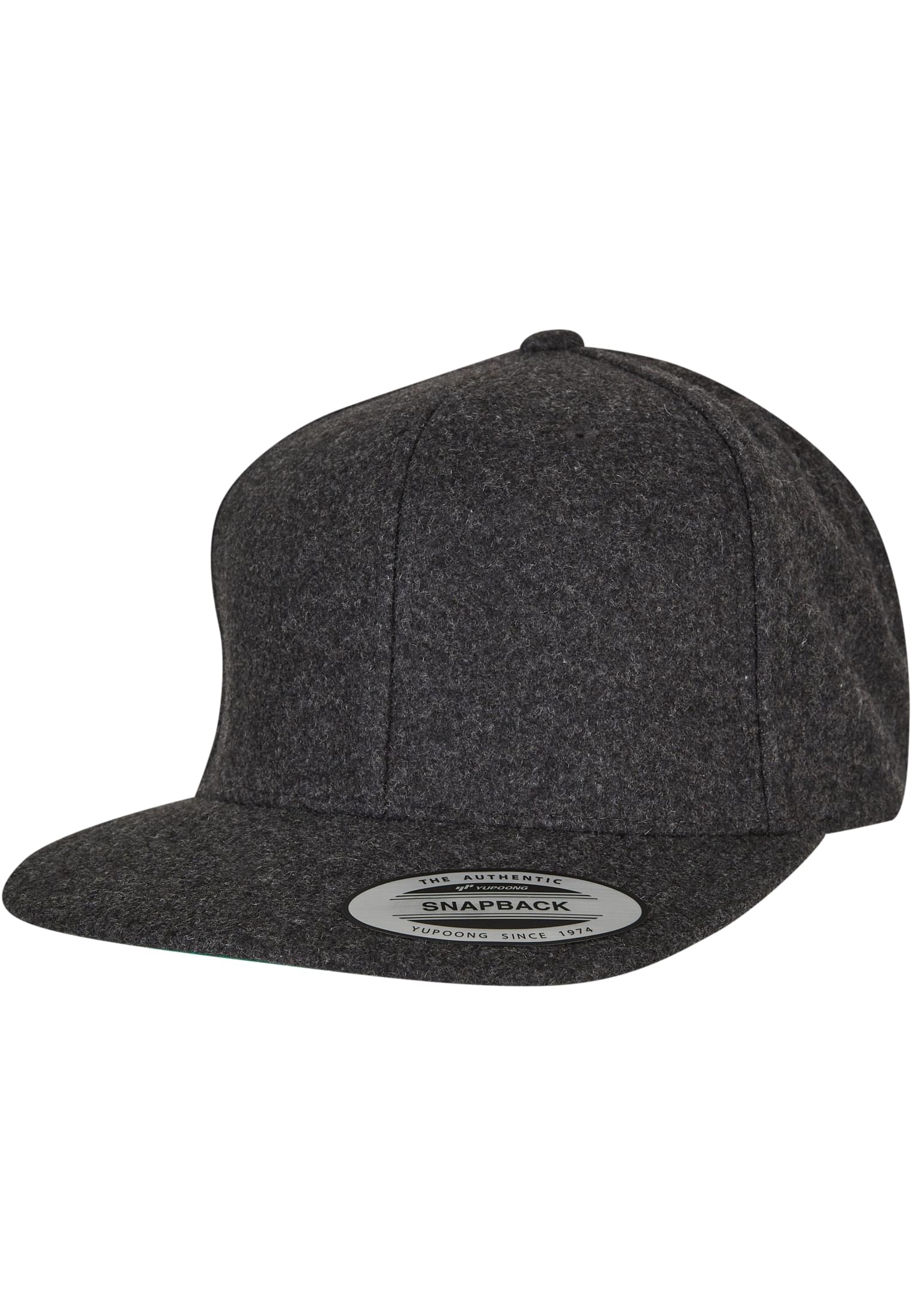 Melton Wool Snapback darkgrey | darkgrey