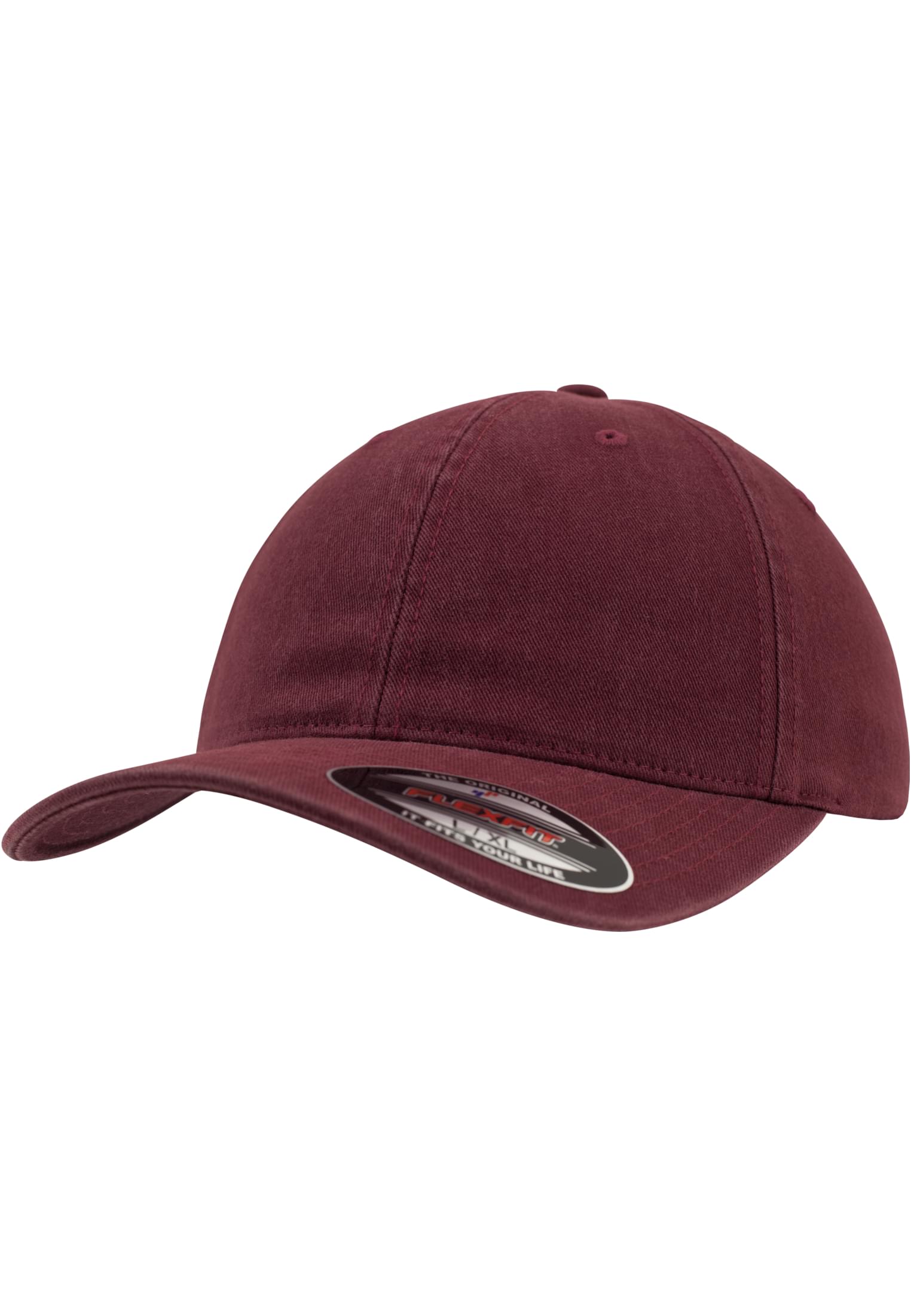 Flexfit Garment Washed Cotton Dad Hat maroon | maroon