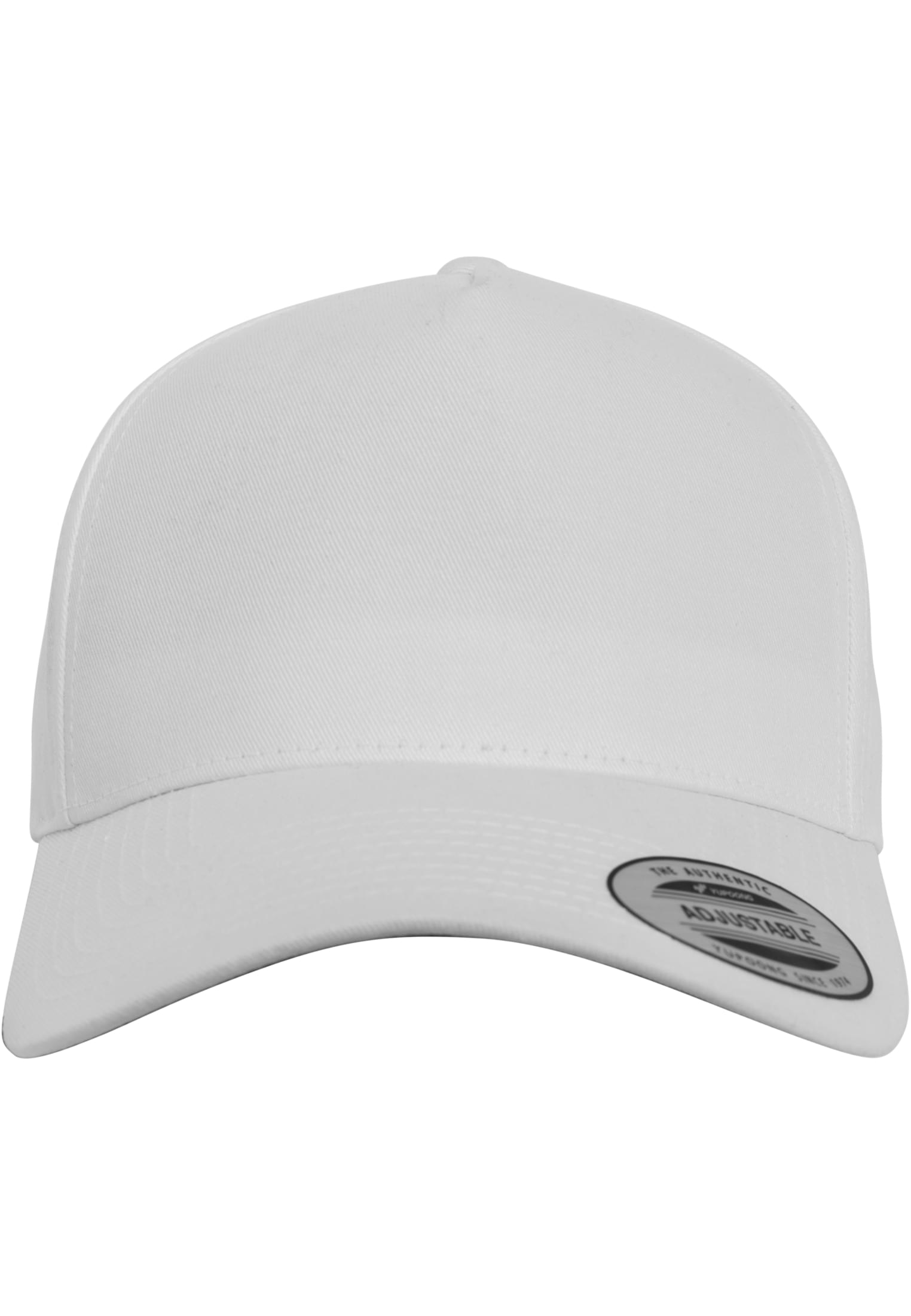 5-Panel Curved Classic Snapback white | white
