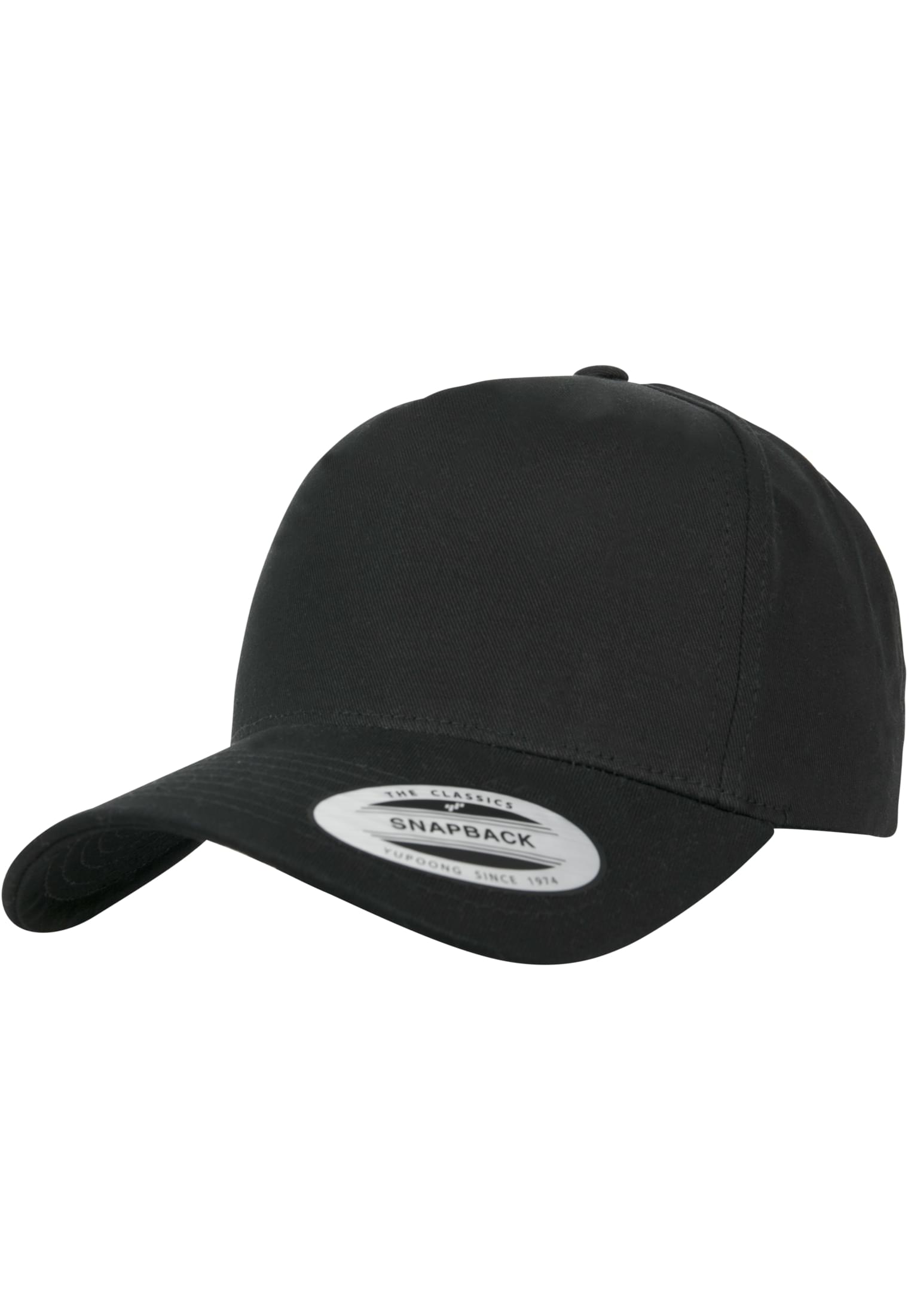 5-Panel Curved Classic Snapback black | black