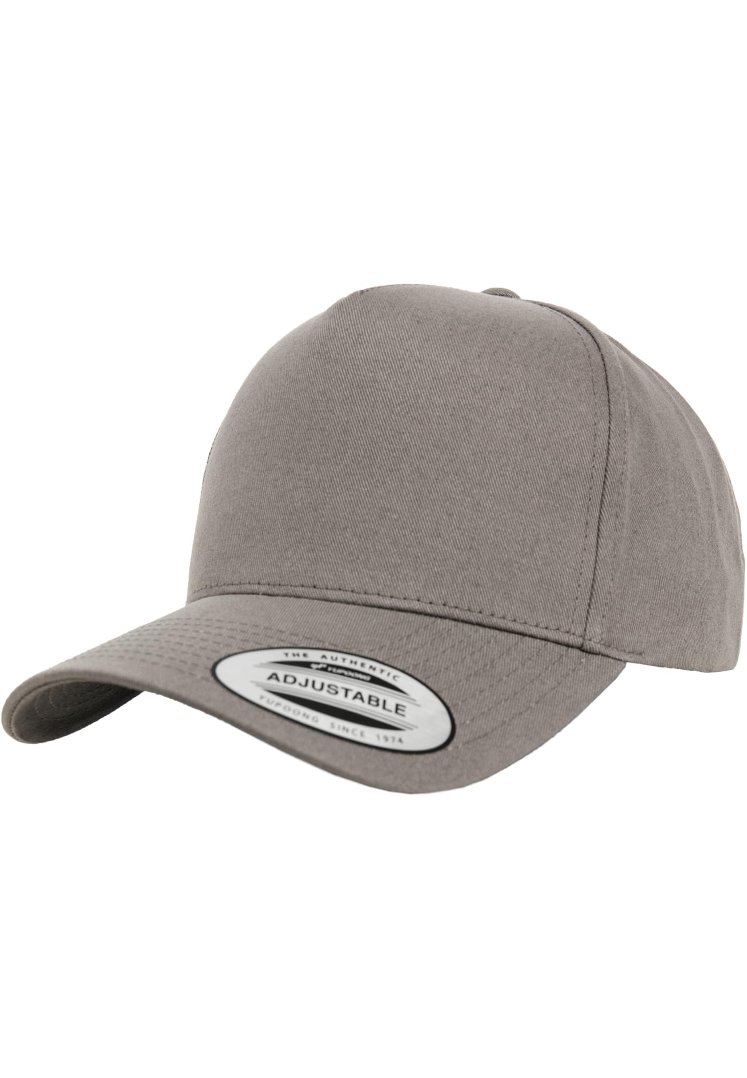 5-Panel Curved Classic Snapback grey | grey
