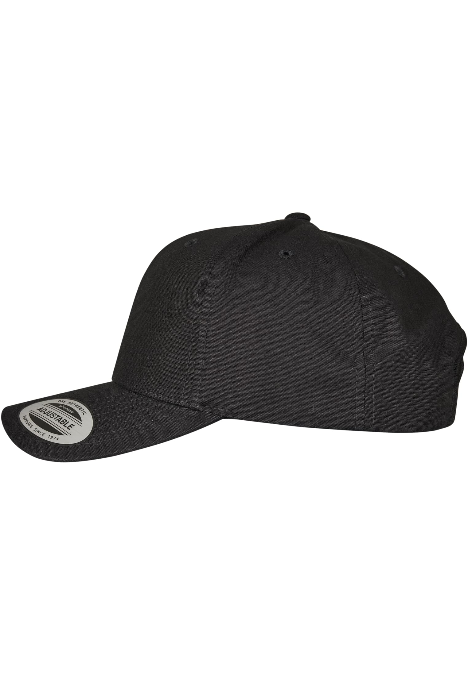6-Panel Curved Metal Snap black | black