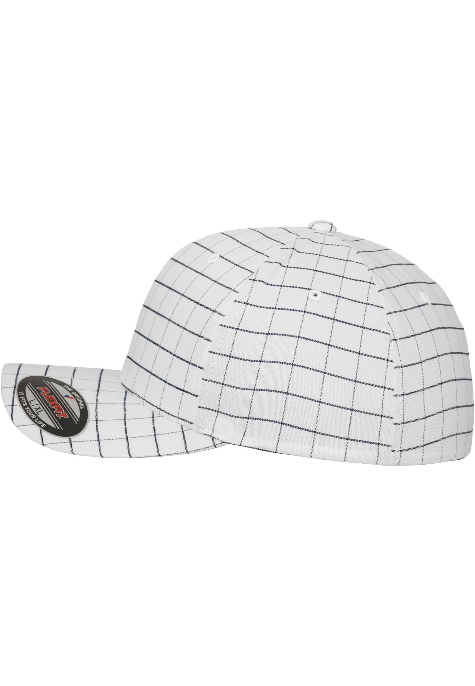 Flexfit Square Check Cap wht/dark navy | wht/dark navy