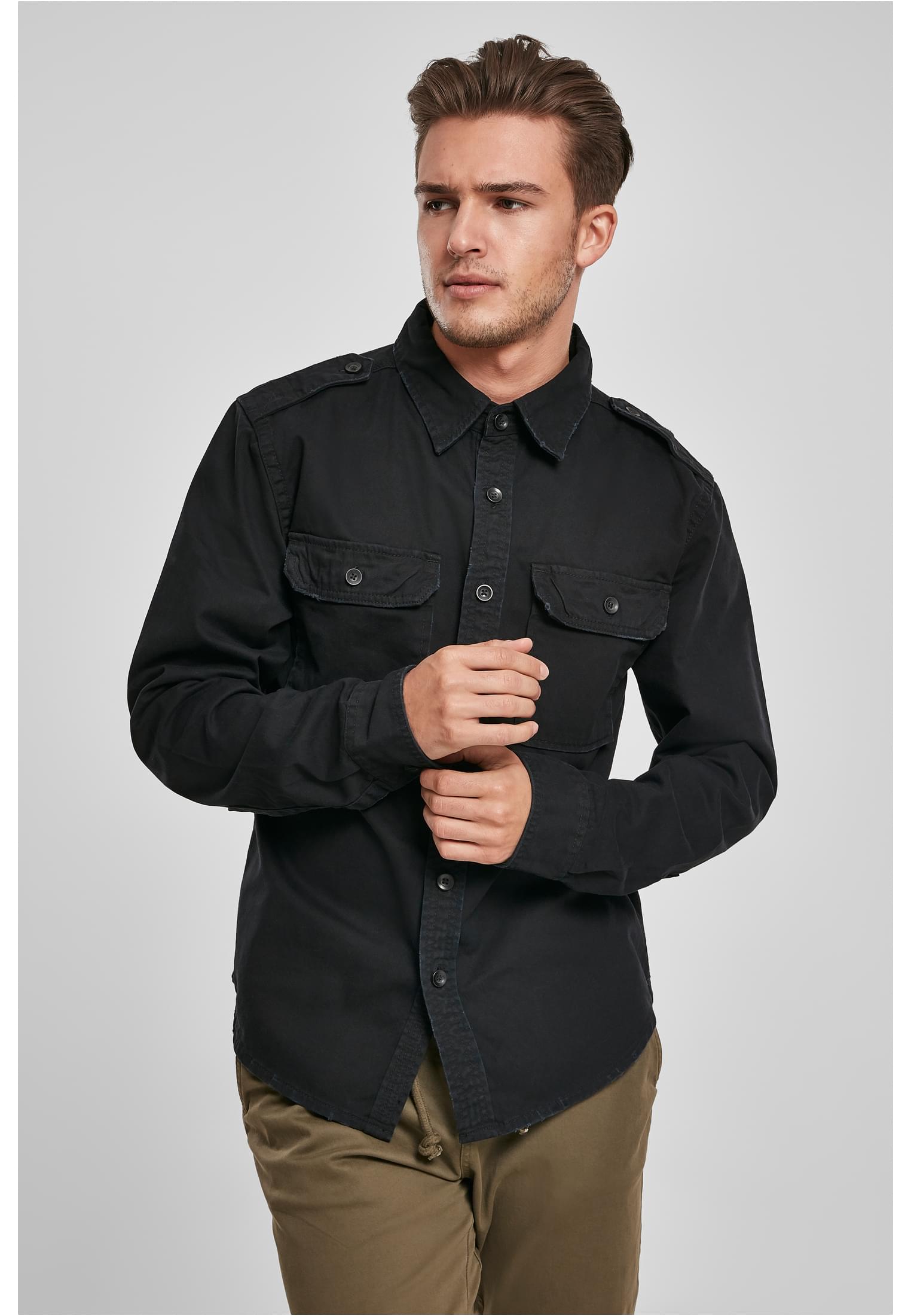 Vintage Shirt longsleeve black | black