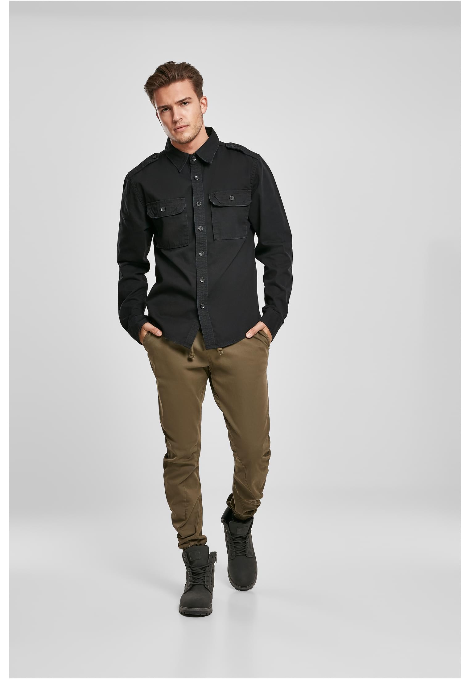 Vintage Shirt longsleeve black | black