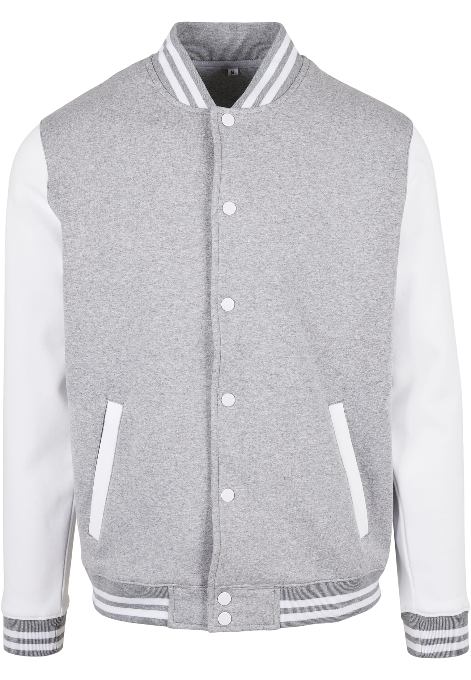 Basic College Jacket heather grey/white | heather grey/white