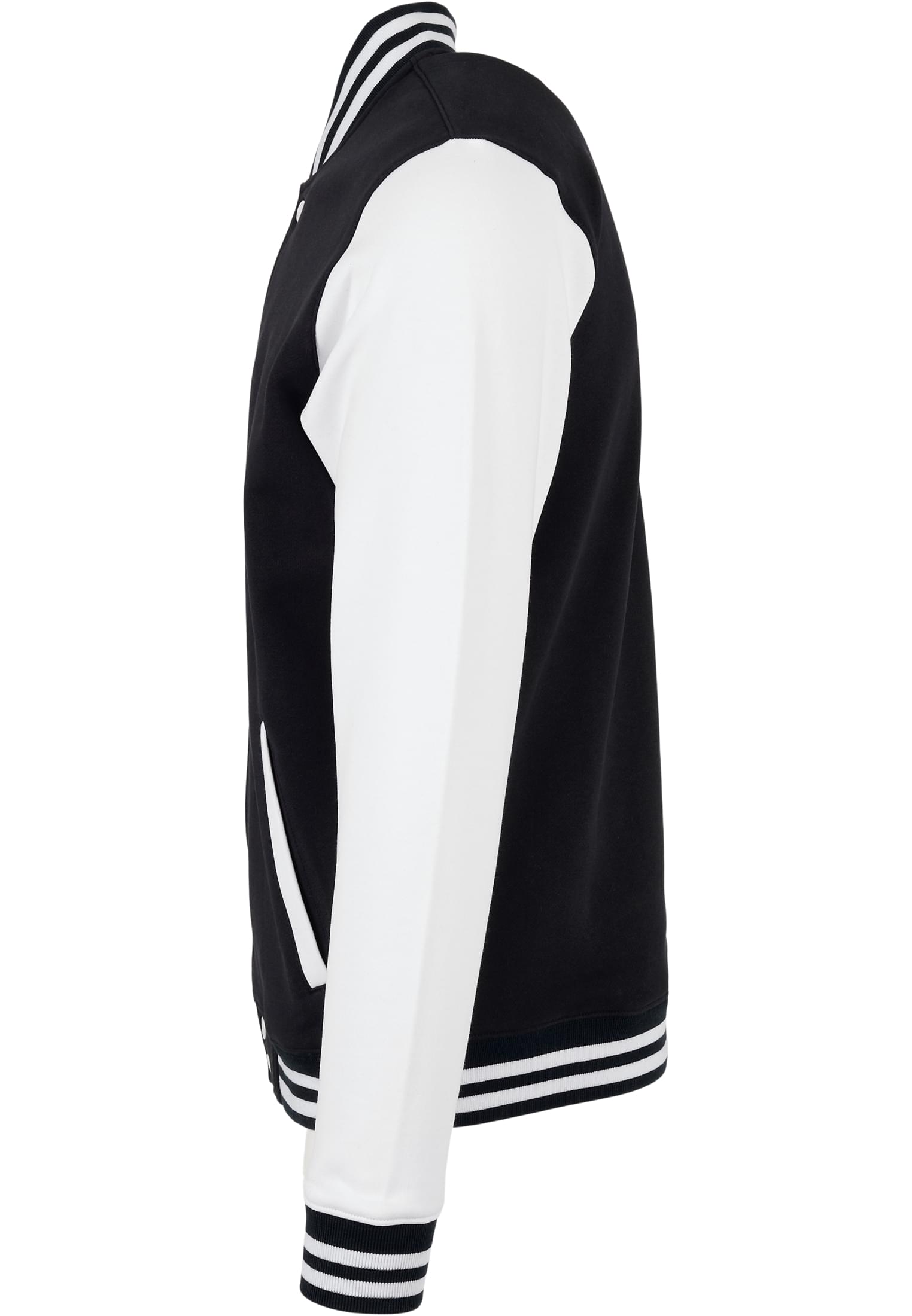 Basic College Jacket black/white | black/white